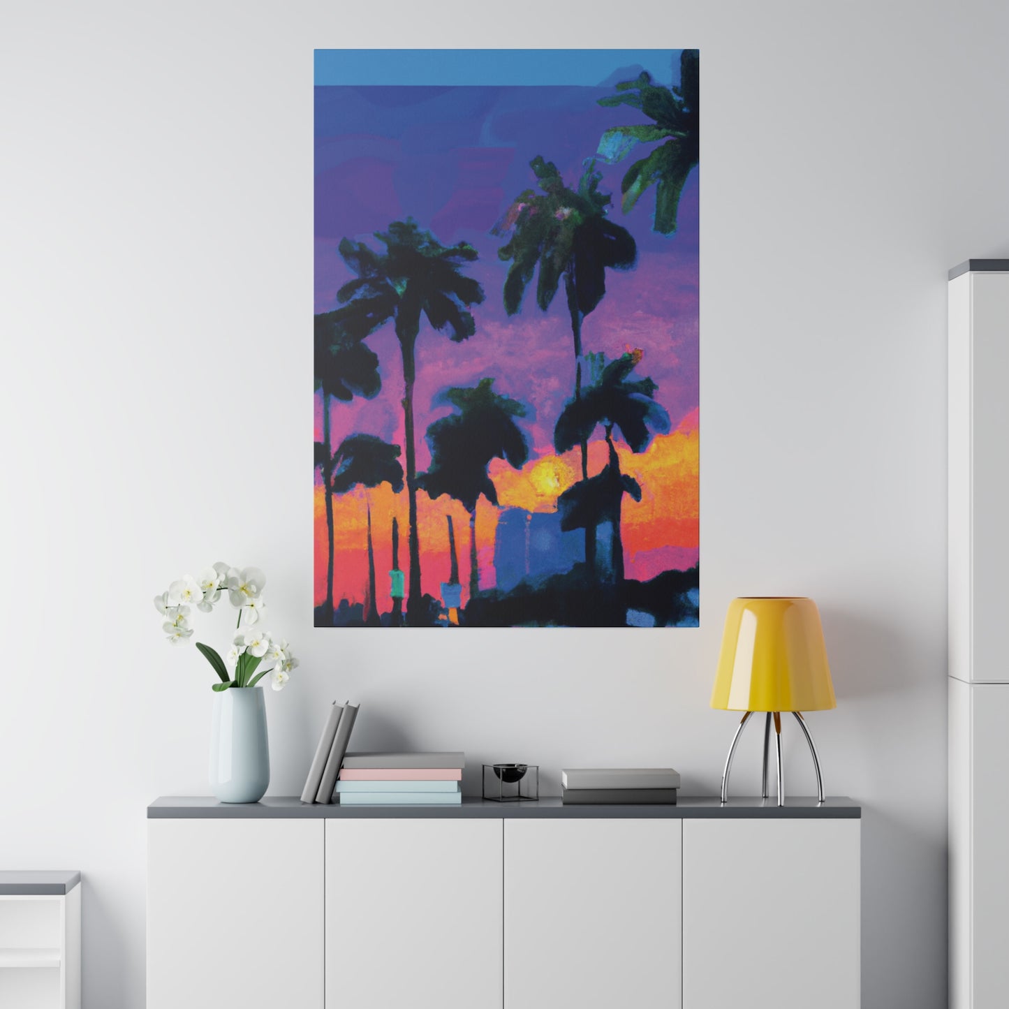 9232V - Miami Beach Sunset Painting Print | Miami | Beach | Sunset | Poster | Home Decor | Wall Art | Canvas