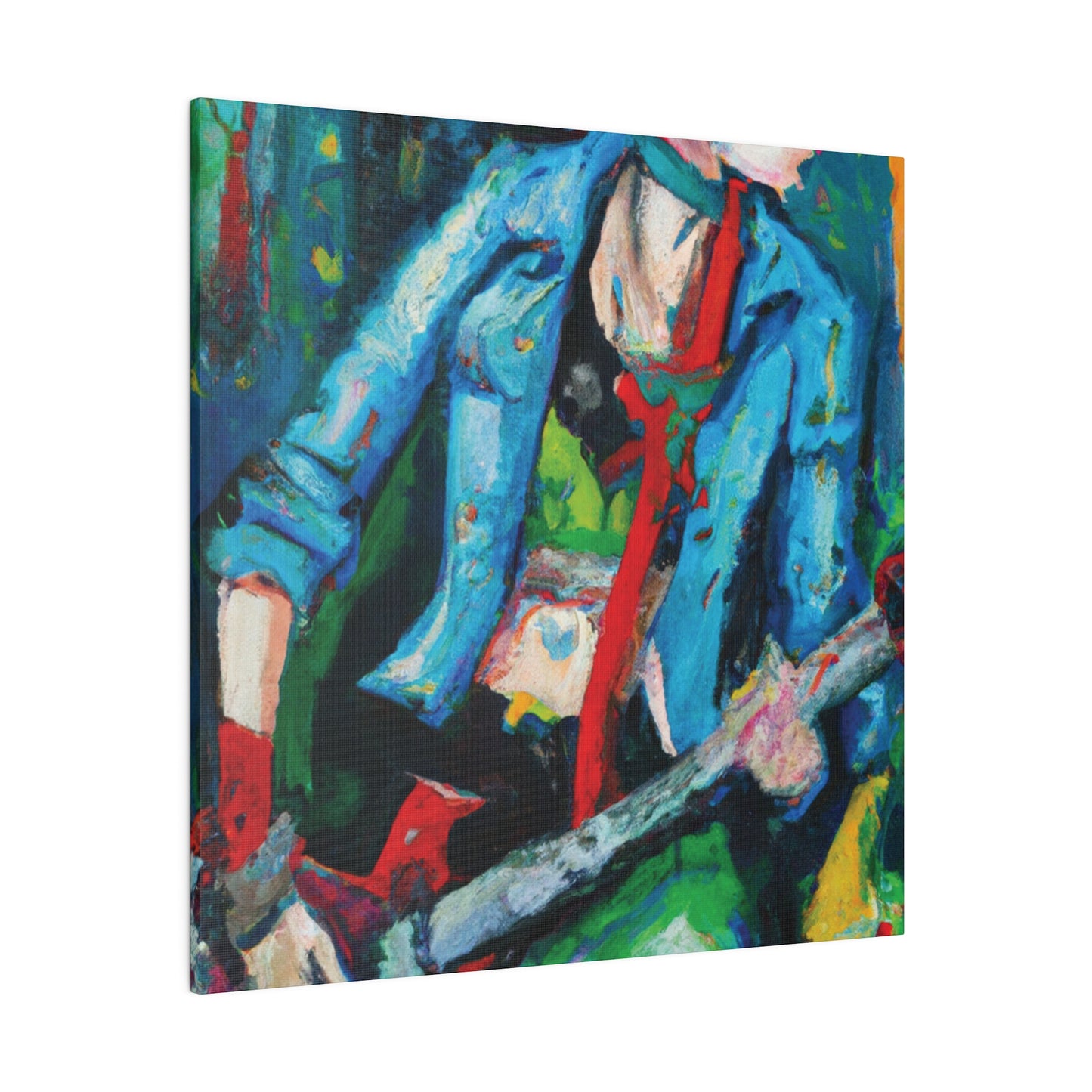 6775F - Rockstar Oil Painting Style Print | Poster | Home Decor | Wall Art | Music Art | Canvas