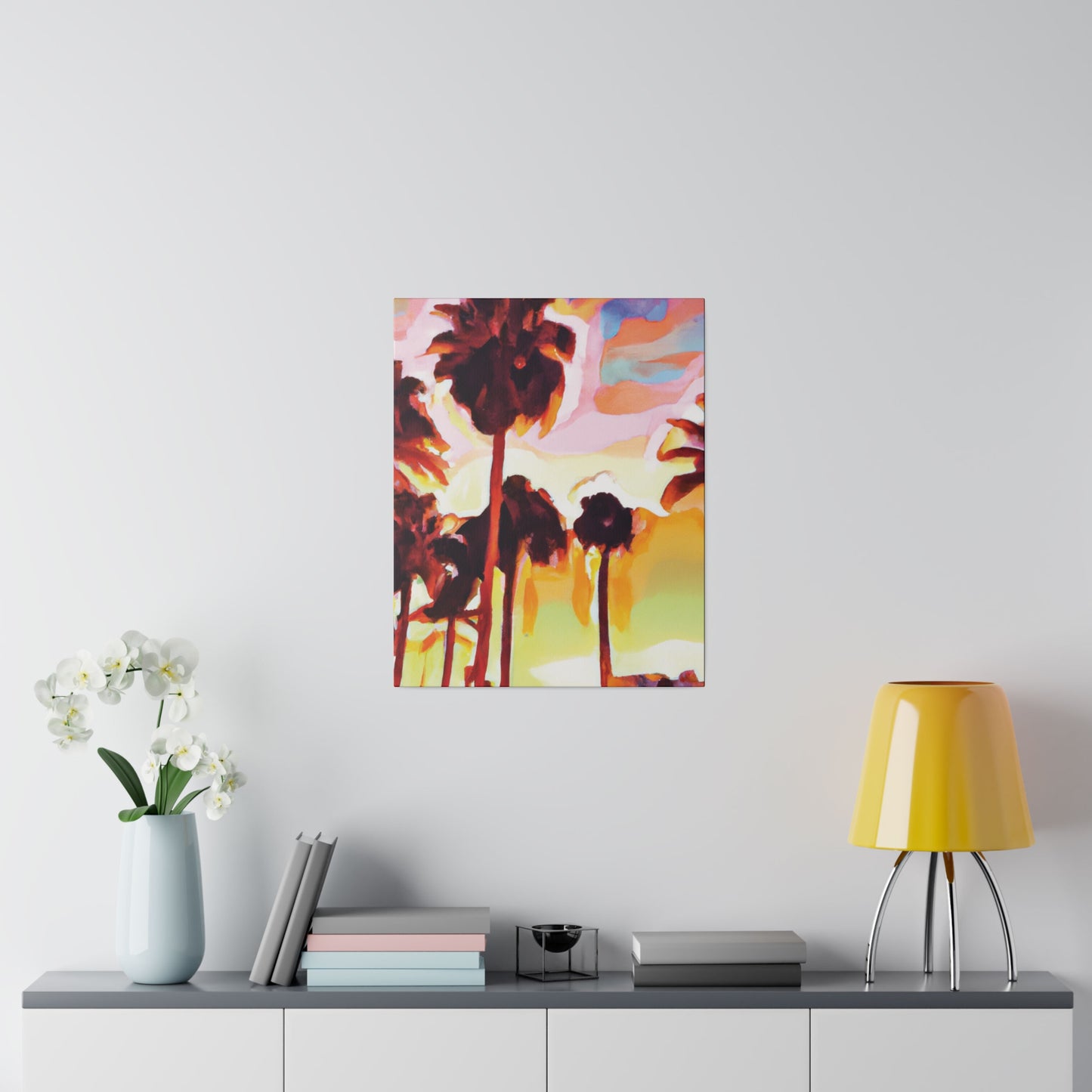 7678L - Miami Beach Sunset Painting Print | Miami | Beach | Sunset | Poster | Home Decor | Wall Art | Canvas