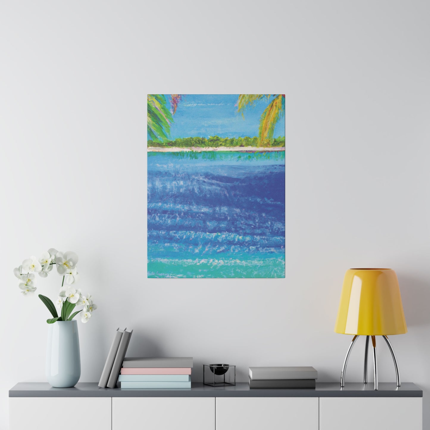 5045T - Bahamas Ocean Painting Print | Bahamas | Ocean | Beach | Poster | Home Decor | Wall Art | Canvas