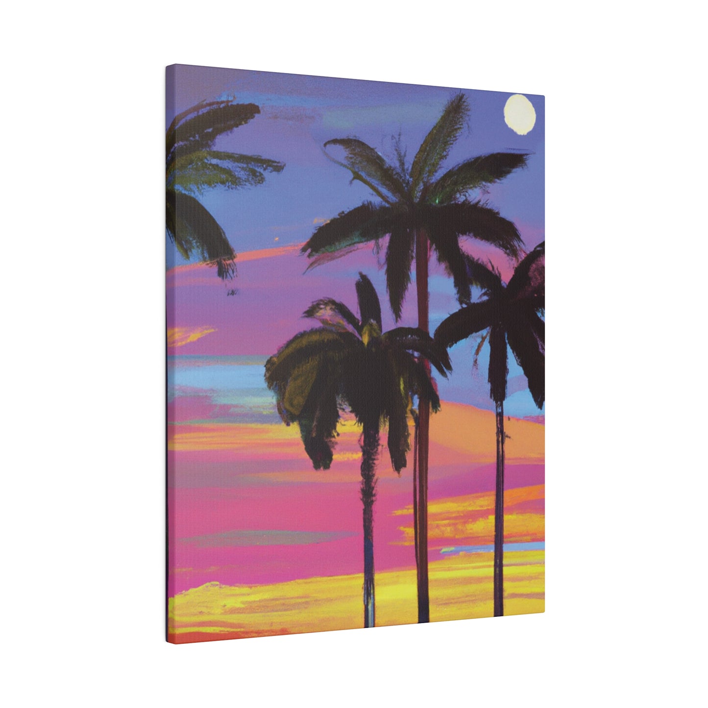 4360Y - Miami Beach Sunset Painting Print | Miami | Beach | Sunset | Poster | Home Decor | Wall Art | Canvas