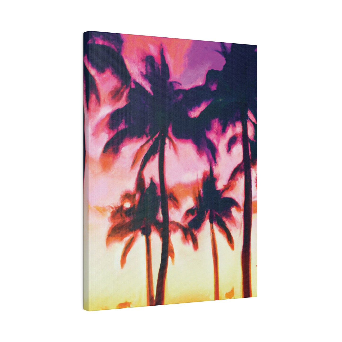 7266A - Miami Beach Sunset Painting Print | Miami | Beach | Sunset | Poster | Home Decor | Wall Art | Canvas