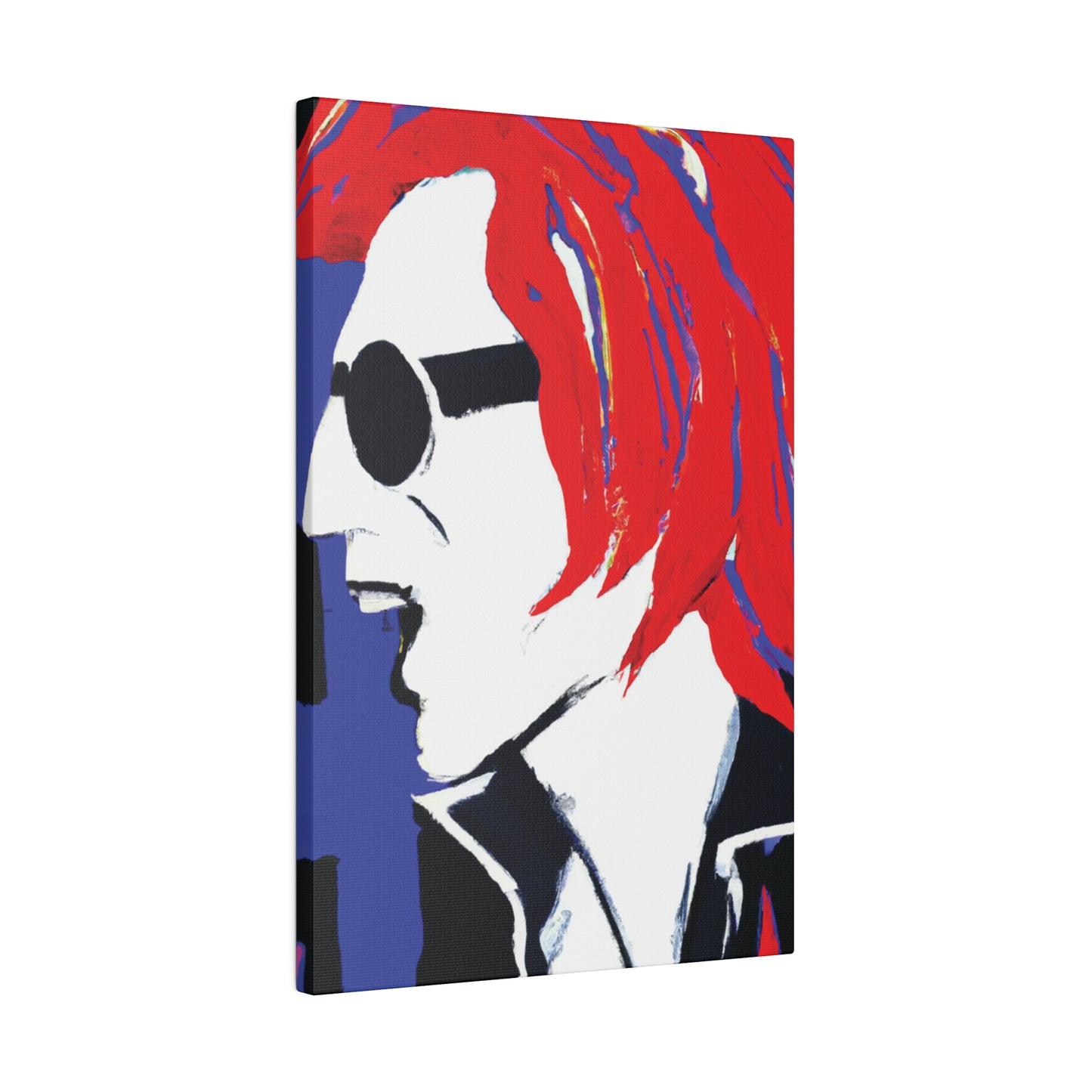 8372Z - Rockstar Painting Print | Face | Abstract | Poster | Home Decor | Wall Art | Music Art | Canvas