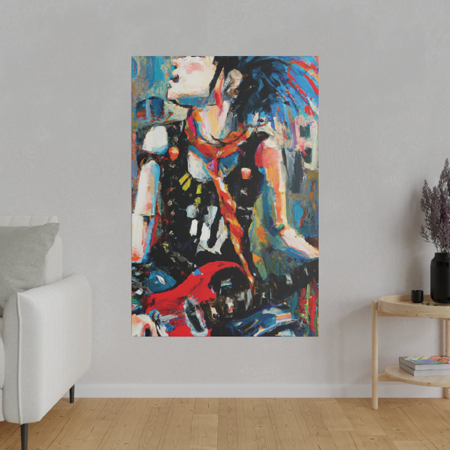 7179U - Rockstar Oil Painting Style Print | Poster | Home Decor | Wall Art | Music Art | Canvas