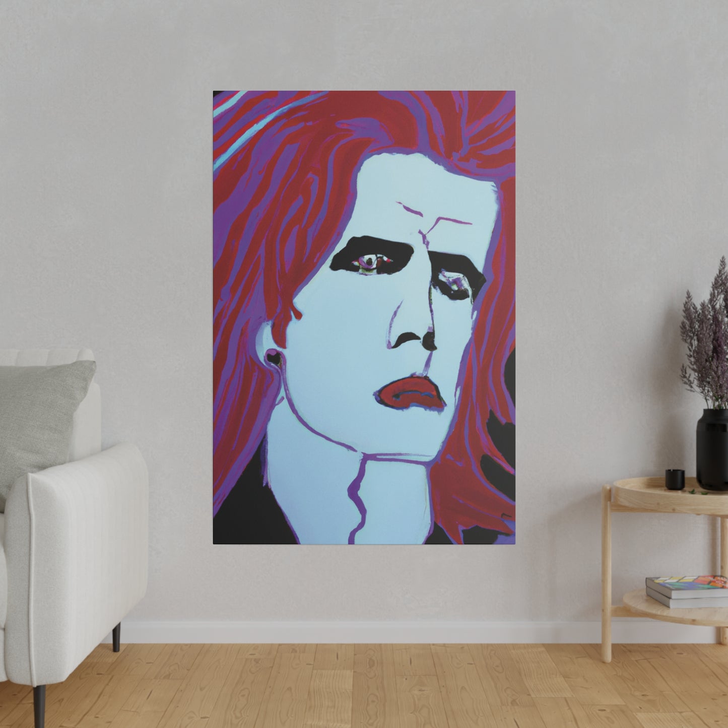 9068G - Rockstar Painting Print | Face | Abstract | Poster | Home Decor | Wall Art | Music Art | Canvas