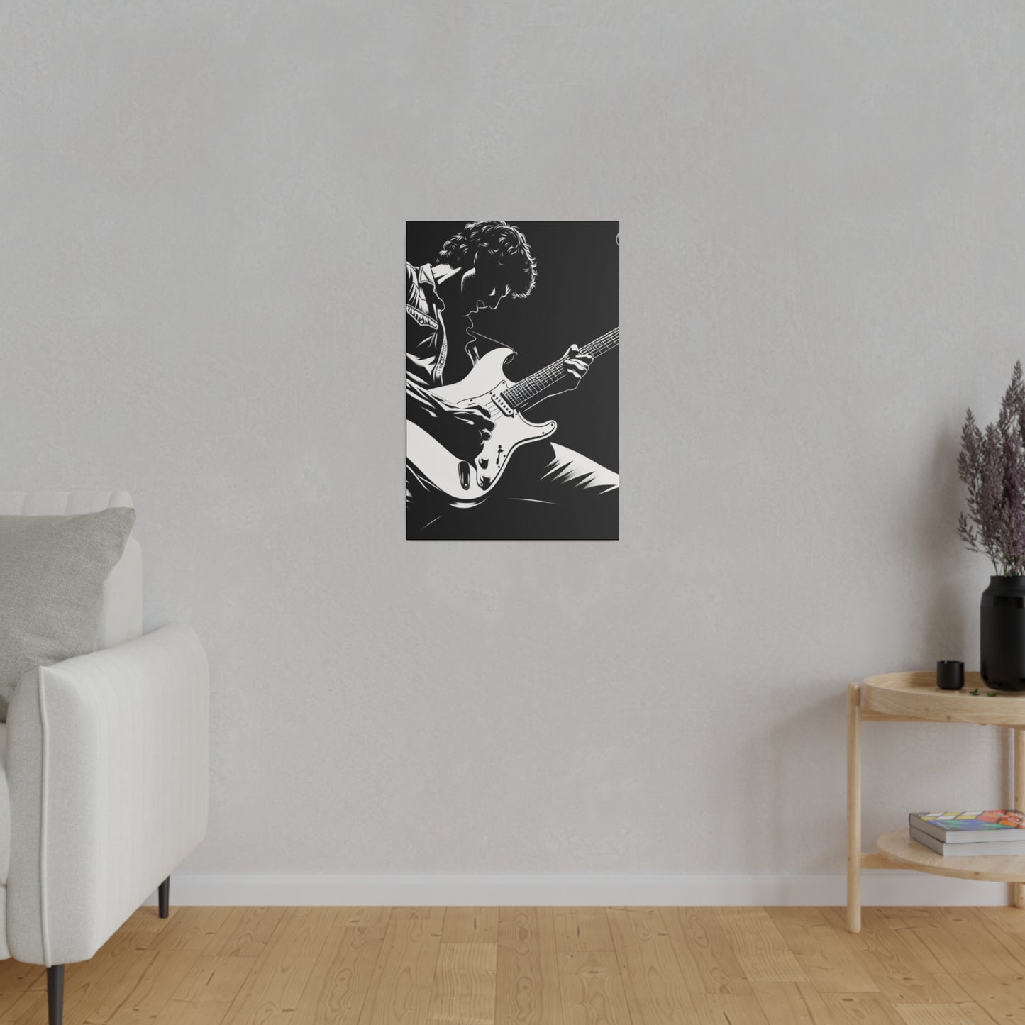 5236Z - music art work, rockstar gifts, musician gift ideas, guitar art work, guitar artwork, guitar wall art canvas, playing guitar, decor