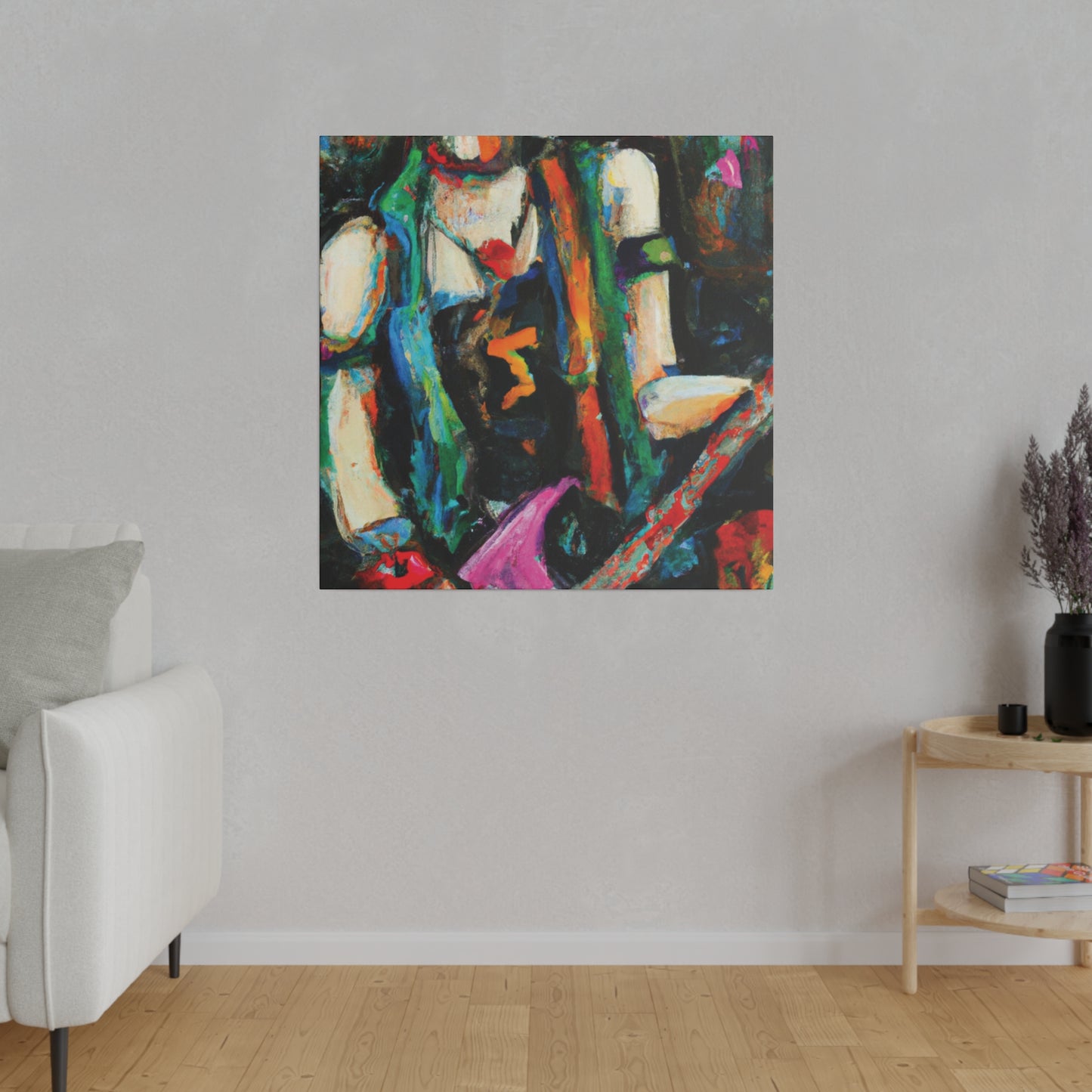 2705X - Rockstar Oil Painting Style Print | Poster | Home Decor | Wall Art | Music Art | Canvas