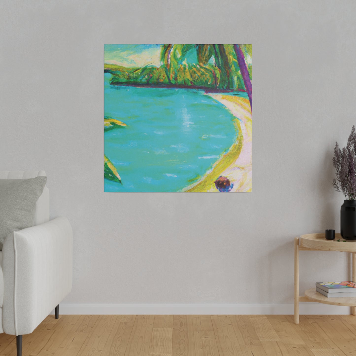 2421K - Bahamas Ocean Painting Print | Bahamas | Ocean | Beach | Poster | Home Decor | Wall Art | Canvas