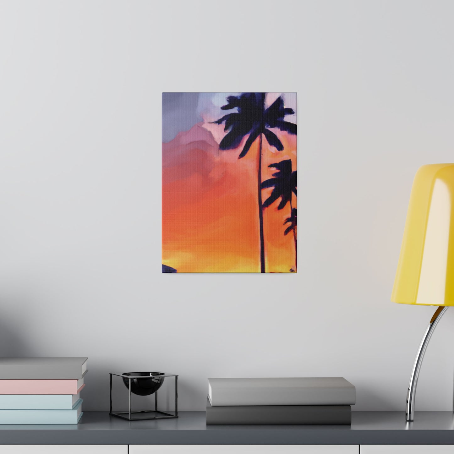 8625A - Miami Beach Sunset Painting Print | Miami | Beach | Sunset | Poster | Home Decor | Wall Art | Canvas