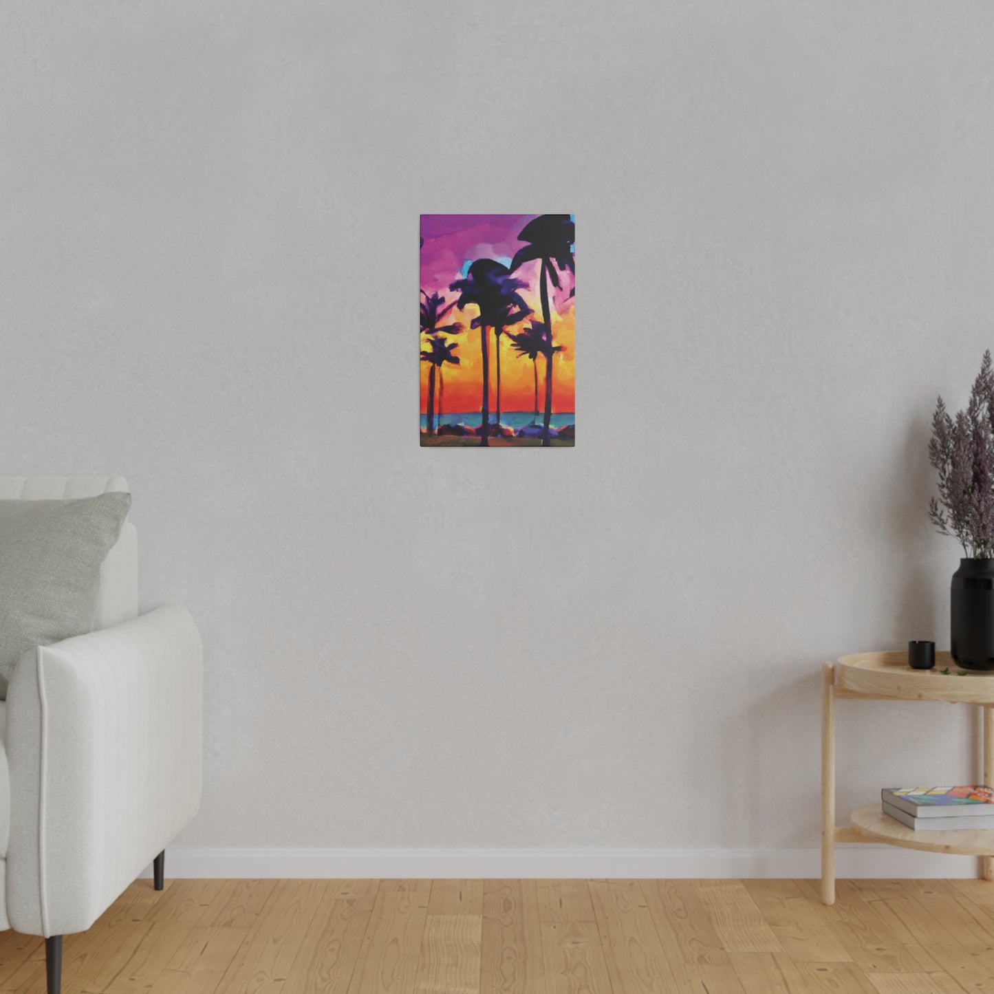 9824V - Miami Beach Sunset Painting Print | Miami | Beach | Sunset | Poster | Home Decor | Wall Art | Canvas