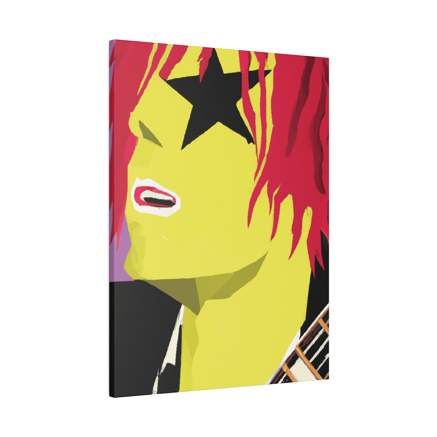 3268R - Rockstar Painting Print | Face | Abstract | Poster | Home Decor | Wall Art | Music Art | Canvas