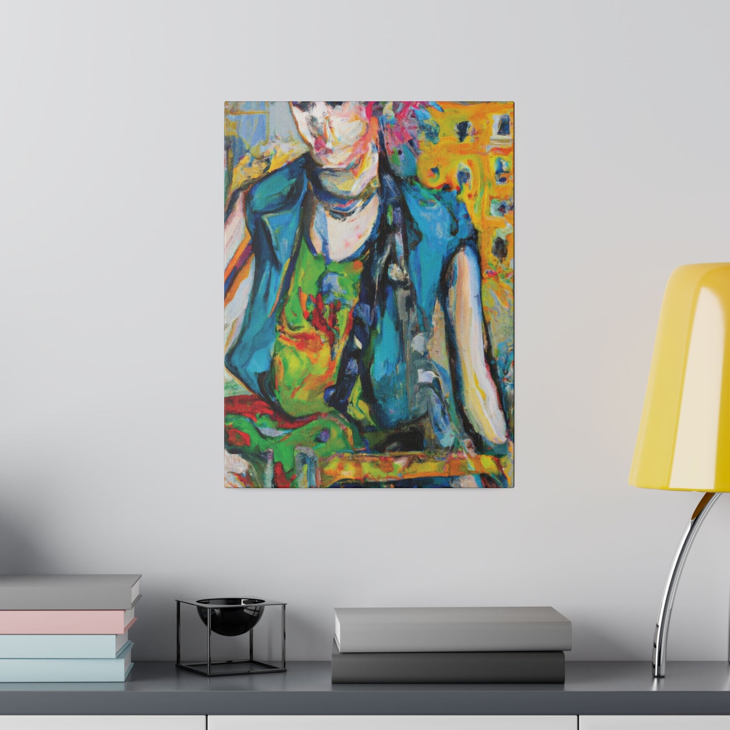 5368N - Rockstar Oil Painting Style Print | Poster | Home Decor | Wall Art | Music Art | Canvas