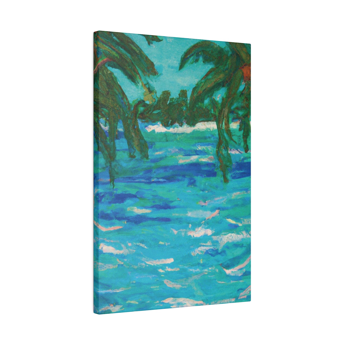 7482U - Bahamas Ocean Painting Print | Bahamas | Ocean | Beach | Poster | Home Decor | Wall Art | Canvas