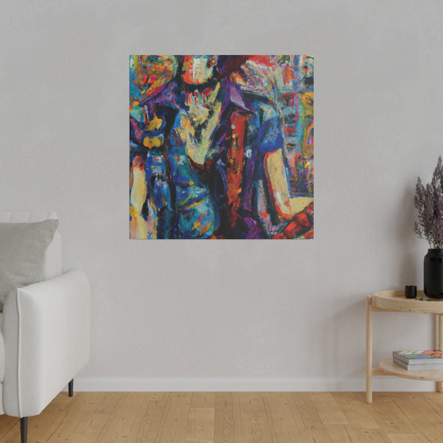 9667F - Rockstar Oil Painting Style Print | Poster | Home Decor | Wall Art | Music Art | Canvas