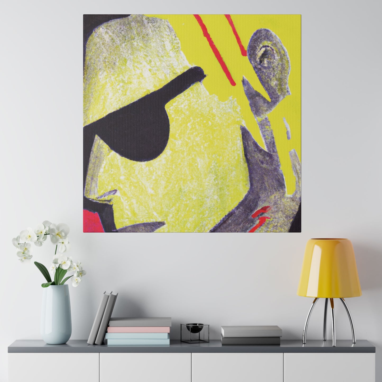 2942F - Rockstar Painting Print | Face | Abstract | Poster | Home Decor | Wall Art | Music Art | Canvas