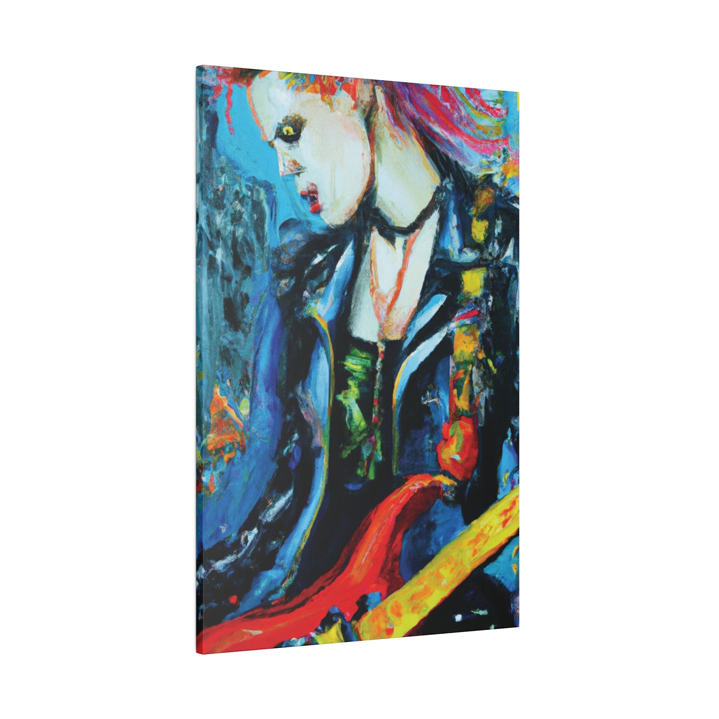8900A - Rockstar Oil Painting Style Print | Poster | Home Decor | Wall Art | Music Art | Canvas