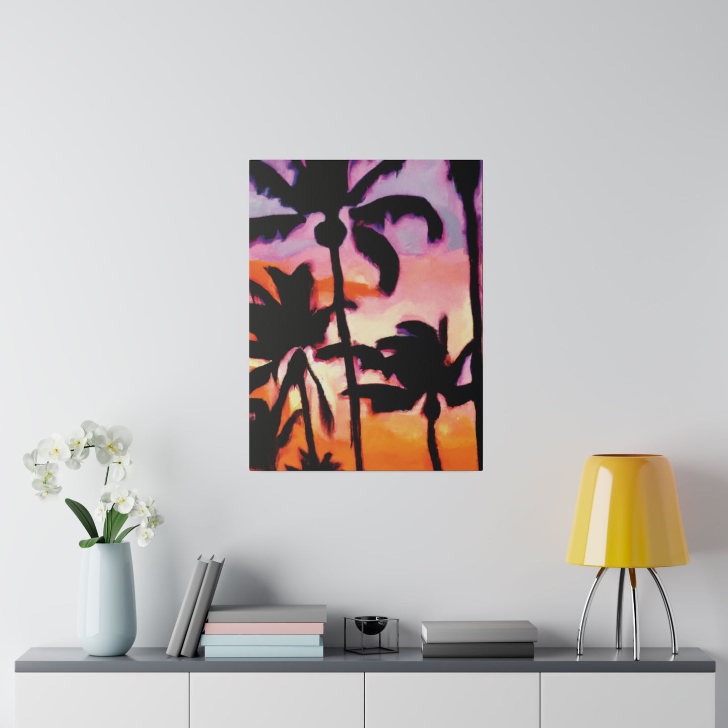 2090A - Miami Beach Sunset Painting Print | Miami | Beach | Sunset | Poster | Home Decor | Wall Art | Canvas