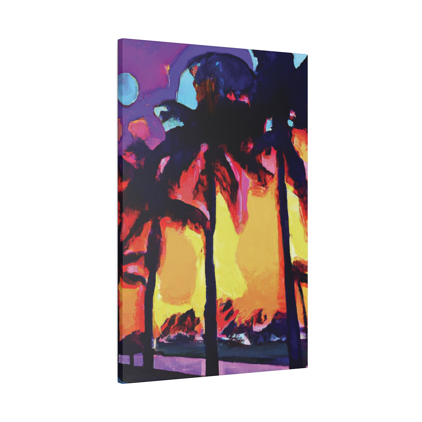 7278A - Miami Beach Sunset Painting Print | Miami | Beach | Sunset | Poster | Home Decor | Wall Art | Canvas