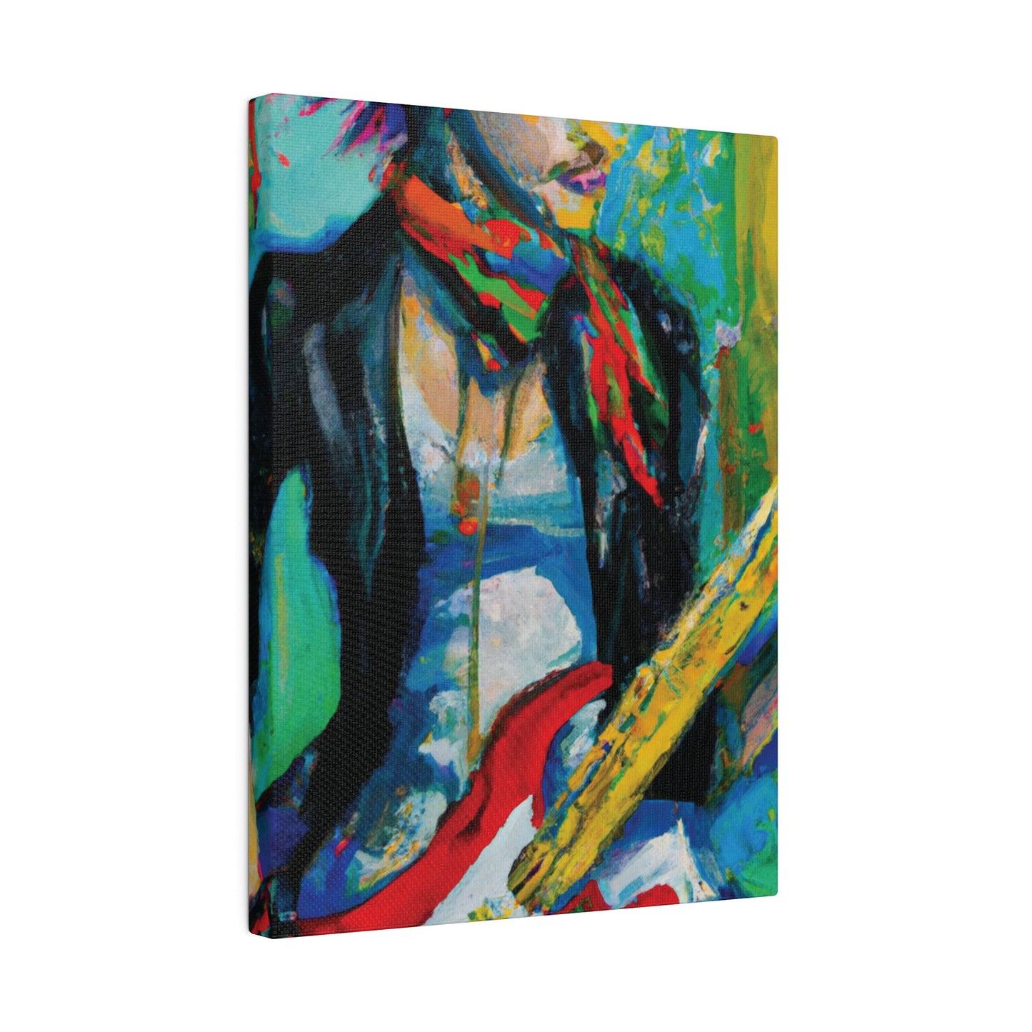 7264L - Rockstar Oil Painting Style Print | Poster | Home Decor | Wall Art | Music Art | Canvas