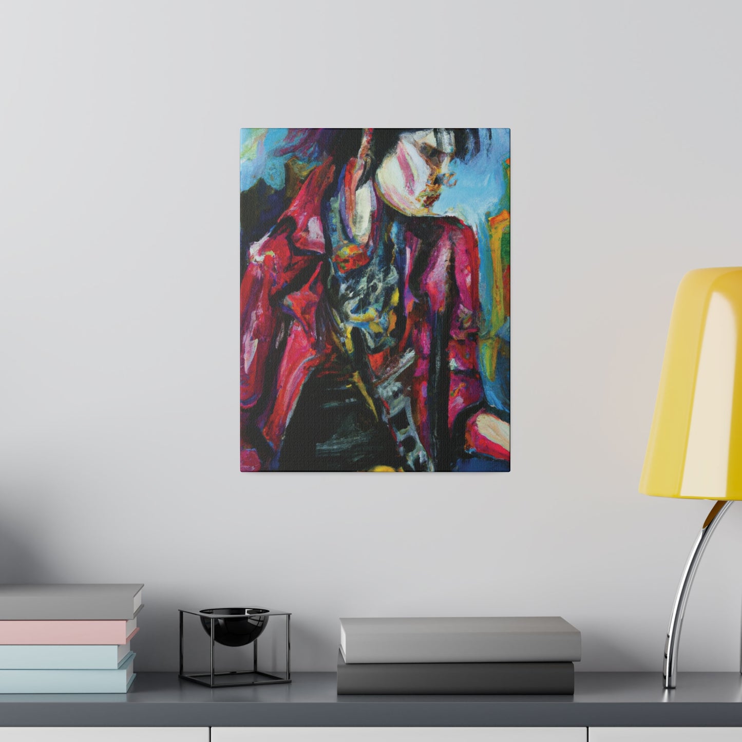 7152R - Rockstar Oil Painting Style Print | Poster | Home Decor | Wall Art | Music Art | Canvas