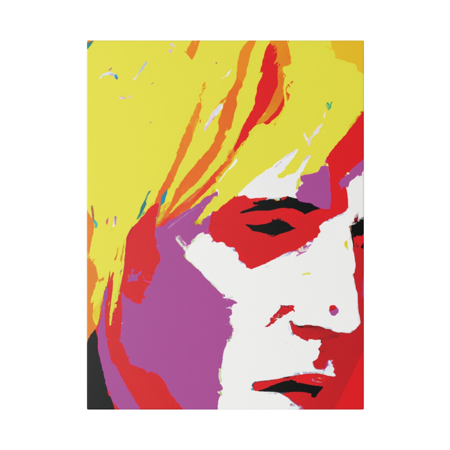 175X - Rockstar Painting Print | Face | Abstract | Poster | Home Decor | Wall Art | Music Art | Canvas