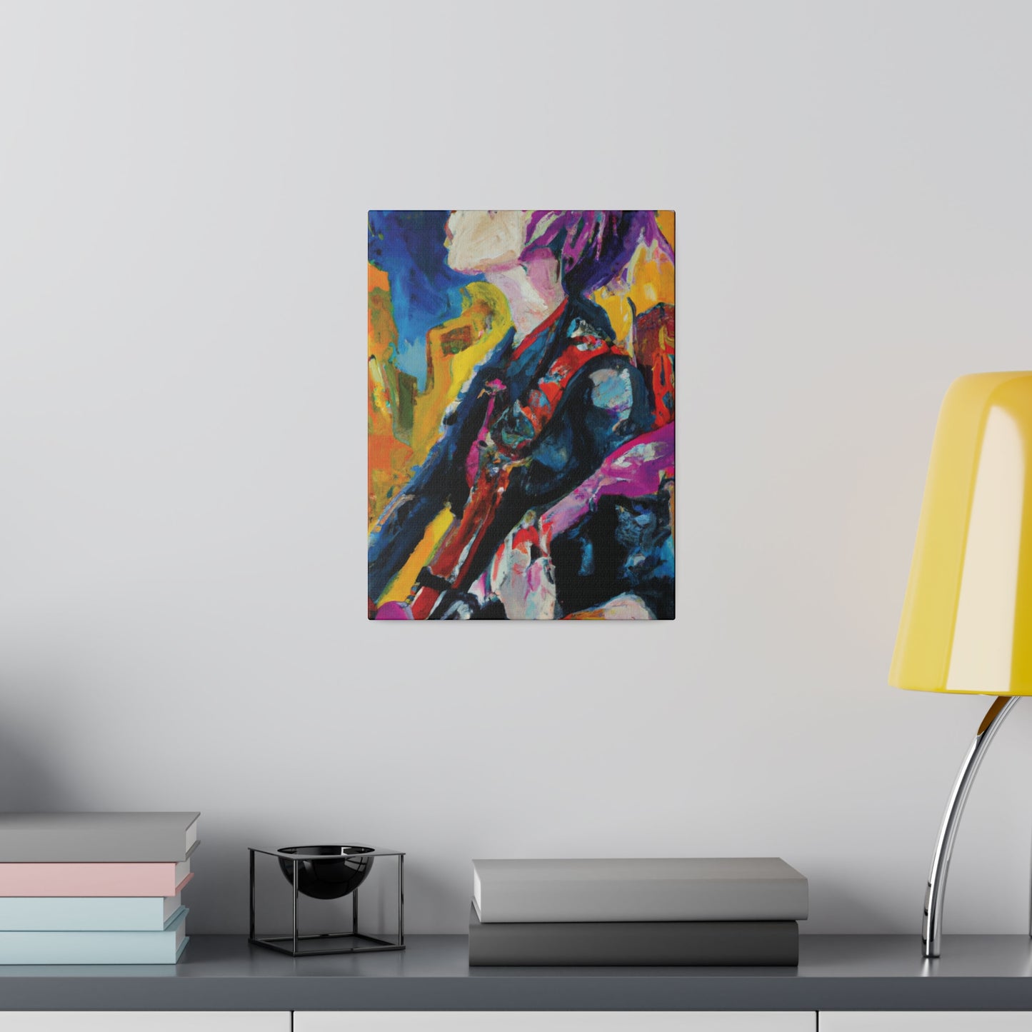 8245D - Rockstar Oil Painting Style Print | Poster | Home Decor | Wall Art | Music Art | Canvas