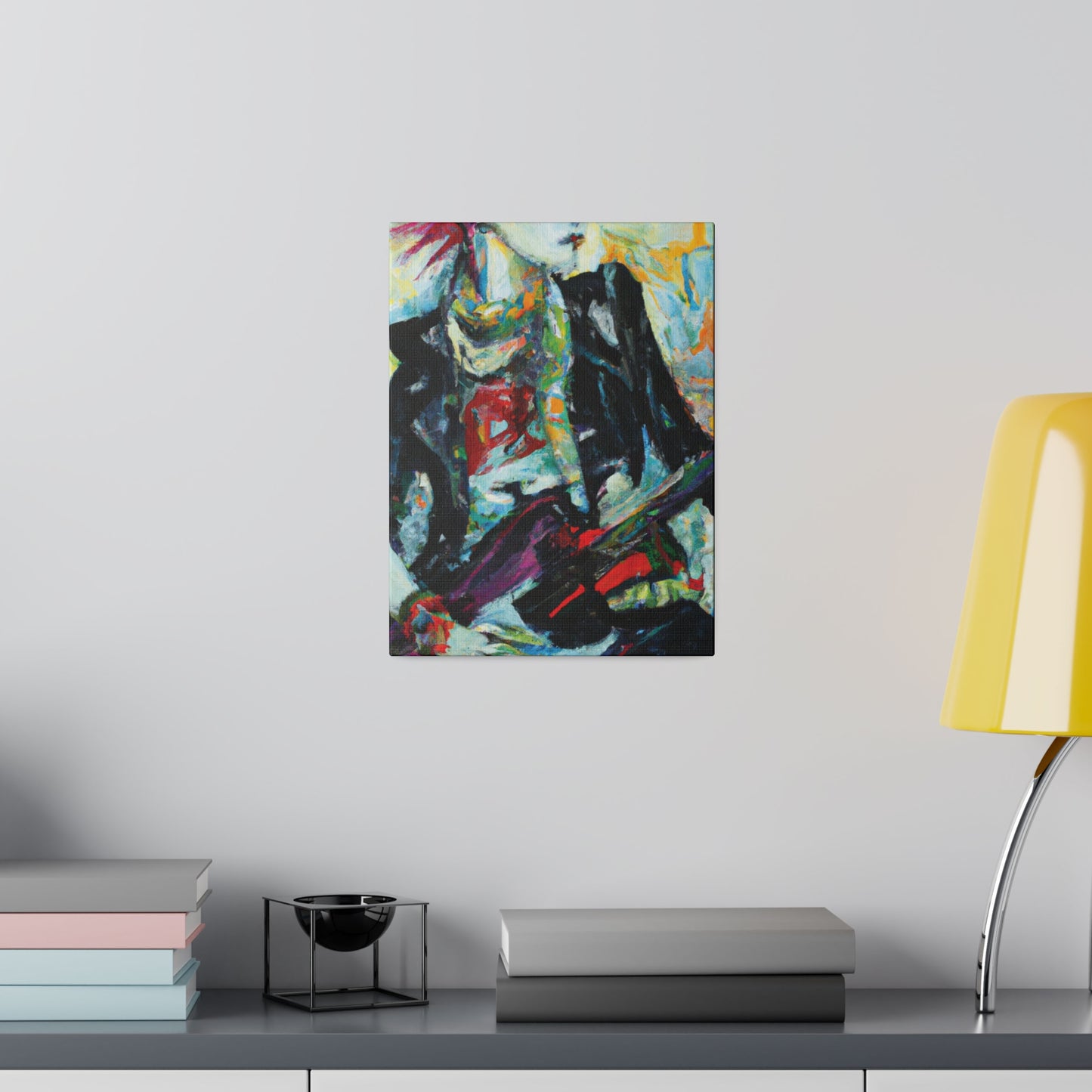 8915H - Rockstar Oil Painting Style Print | Poster | Home Decor | Wall Art | Music Art | Canvas