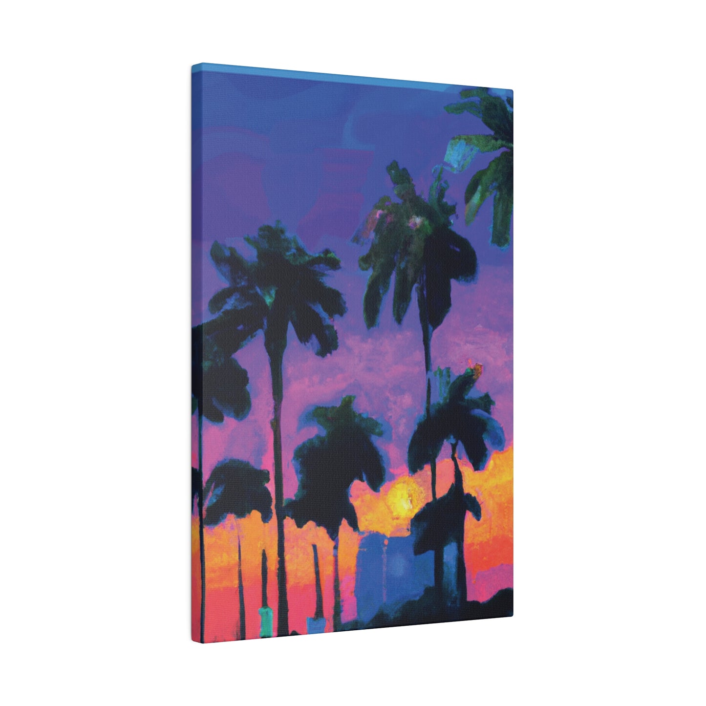 9232V - Miami Beach Sunset Painting Print | Miami | Beach | Sunset | Poster | Home Decor | Wall Art | Canvas