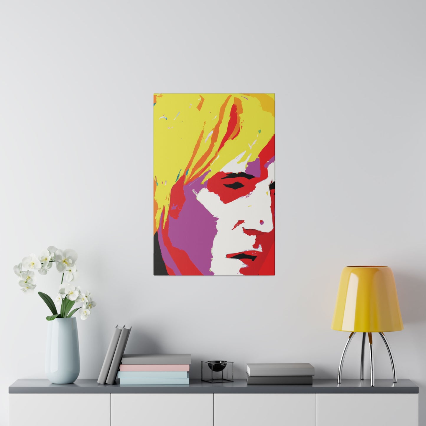 175X - Rockstar Painting Print | Face | Abstract | Poster | Home Decor | Wall Art | Music Art | Canvas