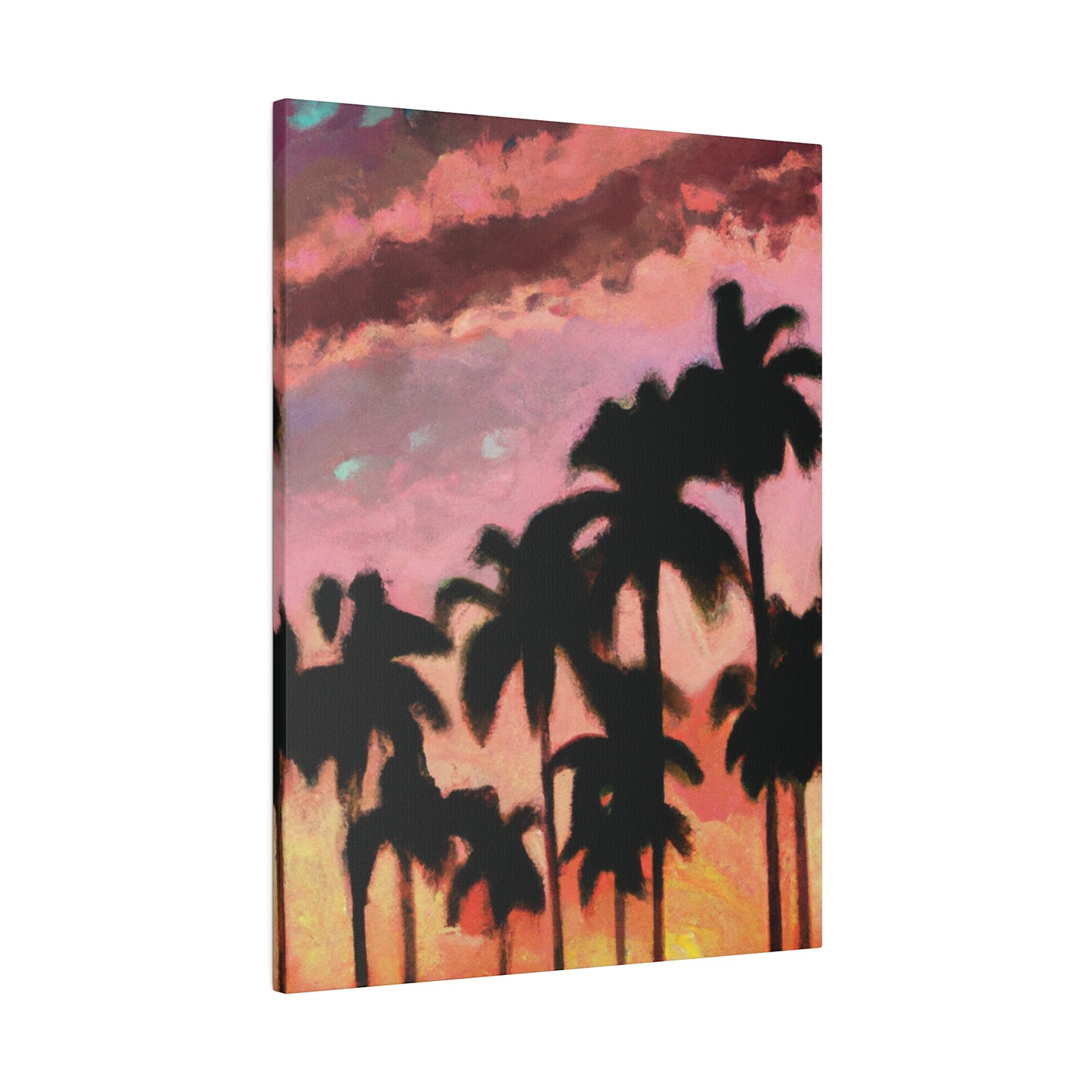 8559Q - Miami Beach Sunset Painting Print | Miami | Beach | Sunset | Poster | Home Decor | Wall Art | Canvas
