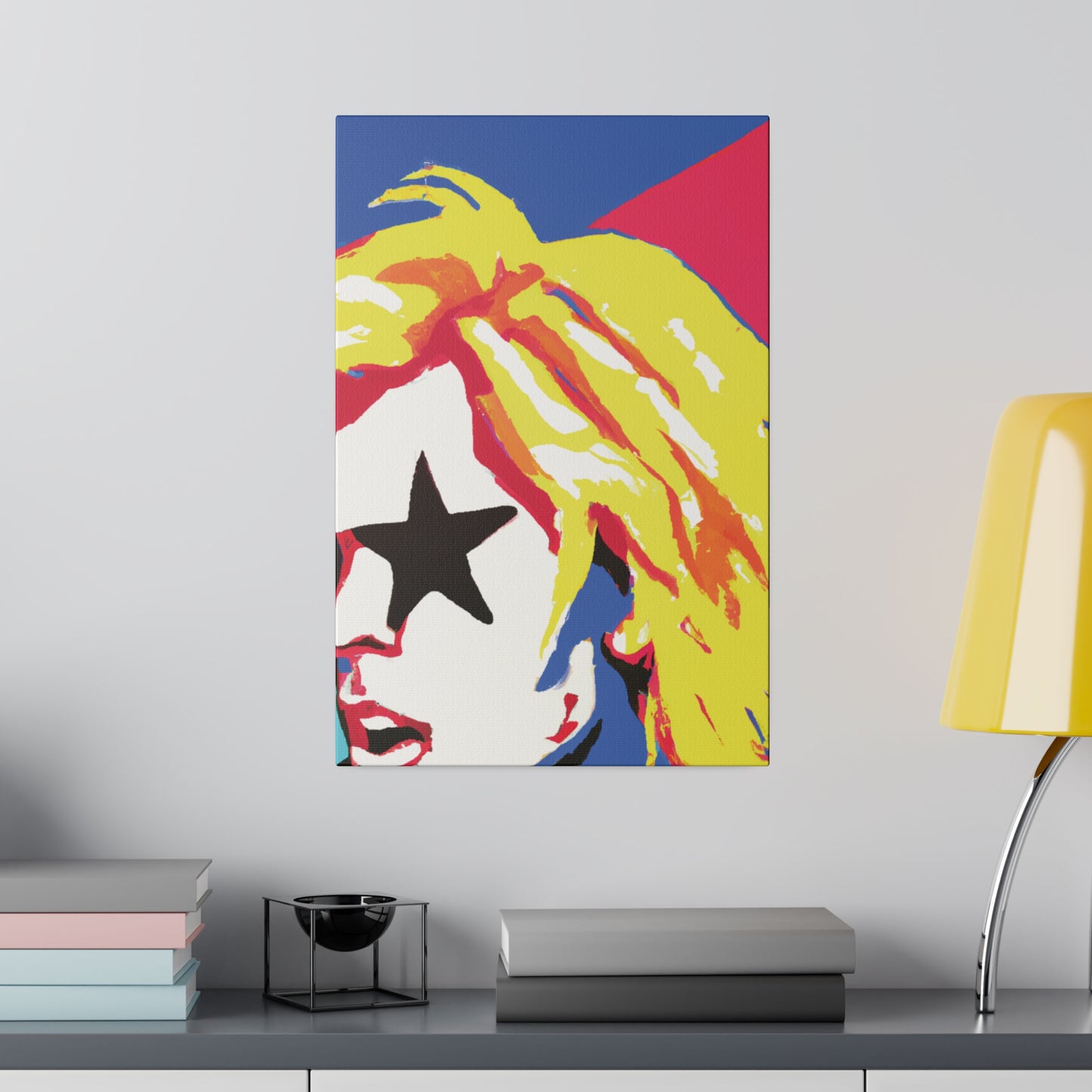 5402P - Rockstar Painting Print | Face | Abstract | Poster | Home Decor | Wall Art | Music Art | Canvas