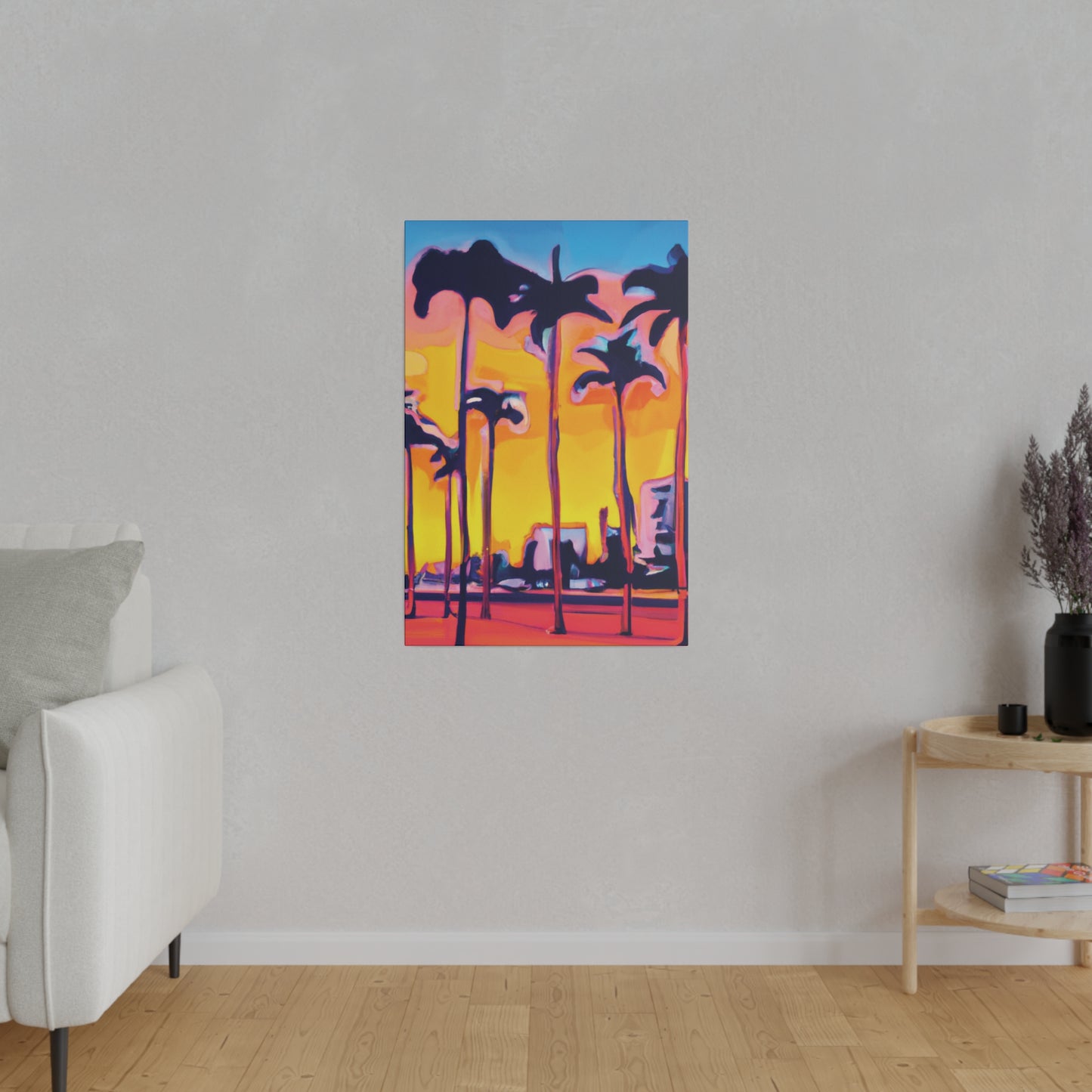 9692W - Miami Beach Sunset Painting Print | Miami | Beach | Sunset | Poster | Home Decor | Wall Art | Canvas