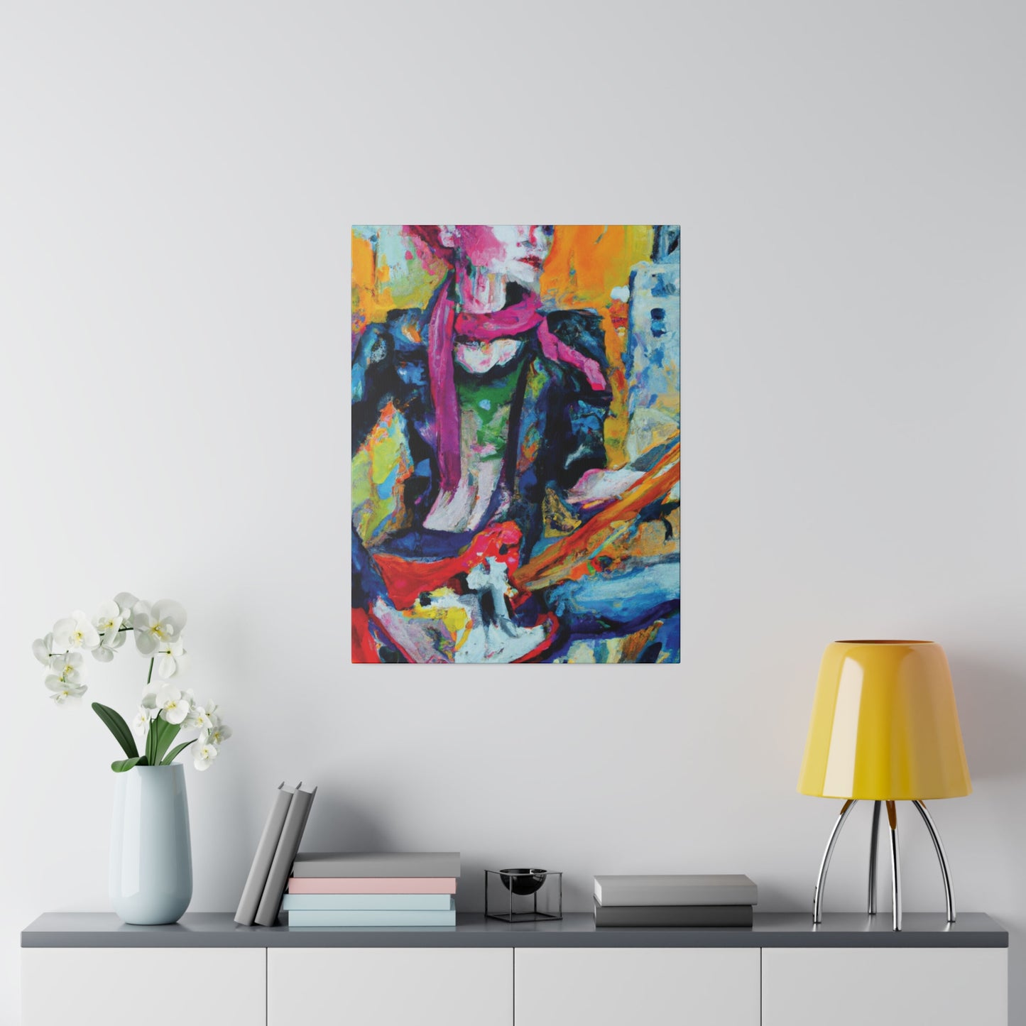 2736R - Rockstar Oil Painting Style Print | Poster | Home Decor | Wall Art | Music Art | Canvas