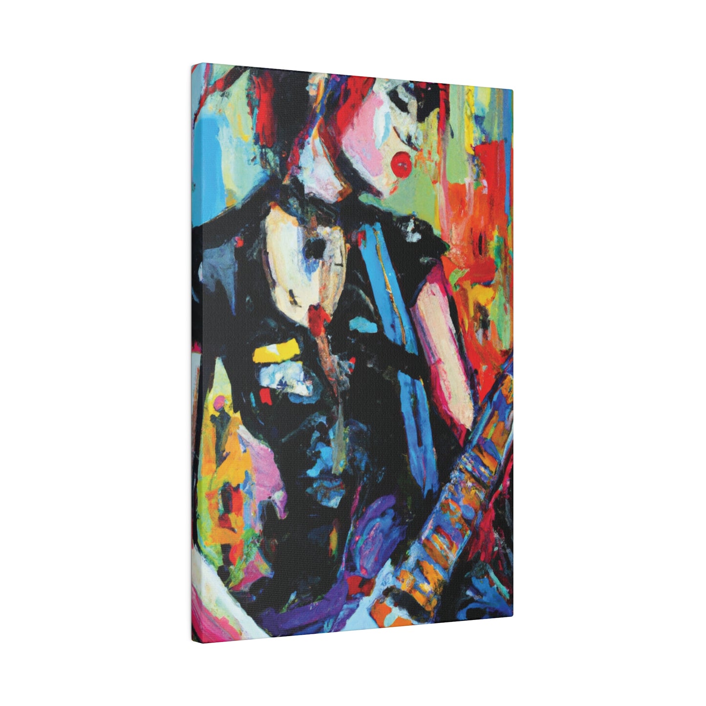 703H - Rockstar Oil Painting Style Print | Poster | Home Decor | Wall Art | Music Art | Canvas