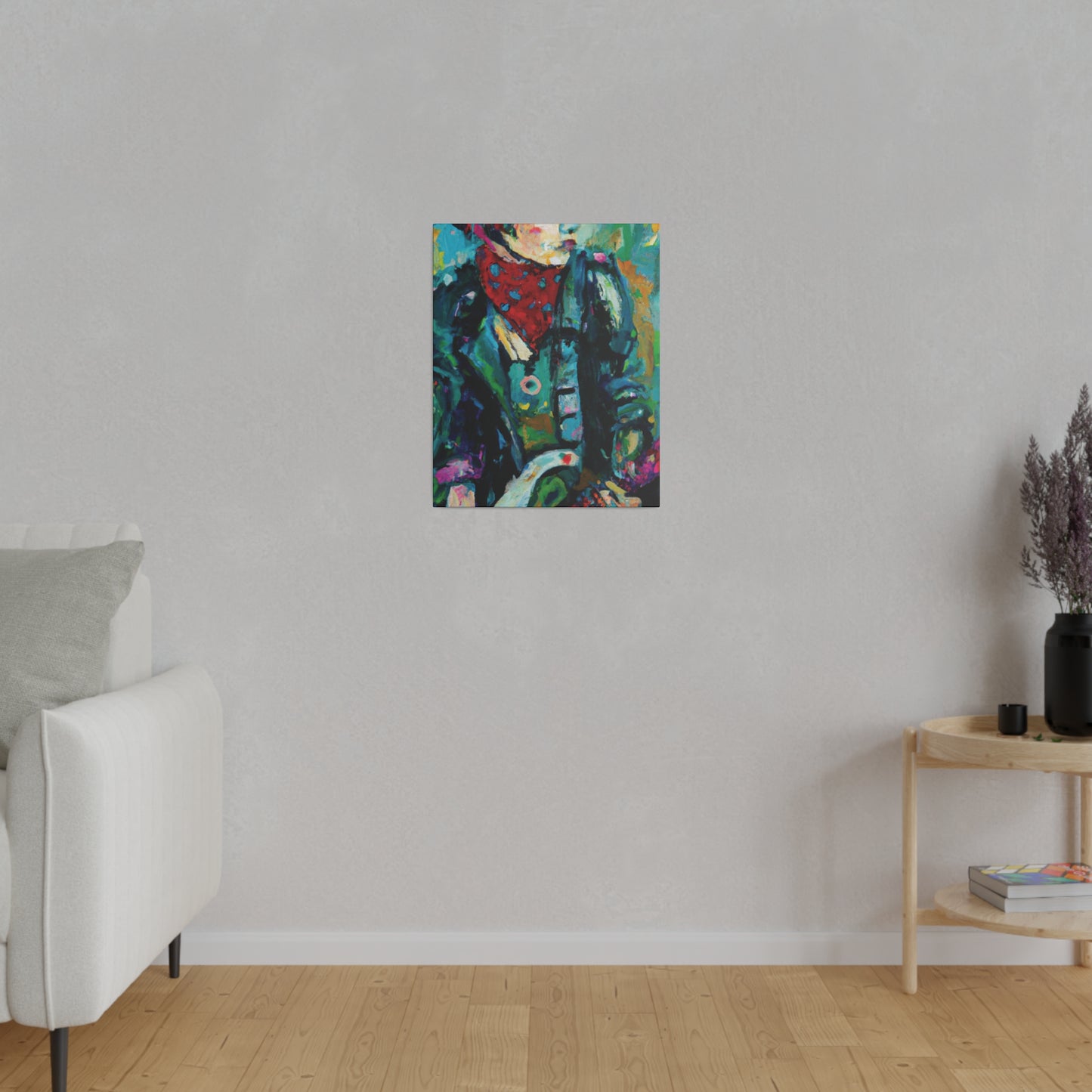 7263A - Rockstar Oil Painting Style Print | Poster | Home Decor | Wall Art | Music Art | Canvas