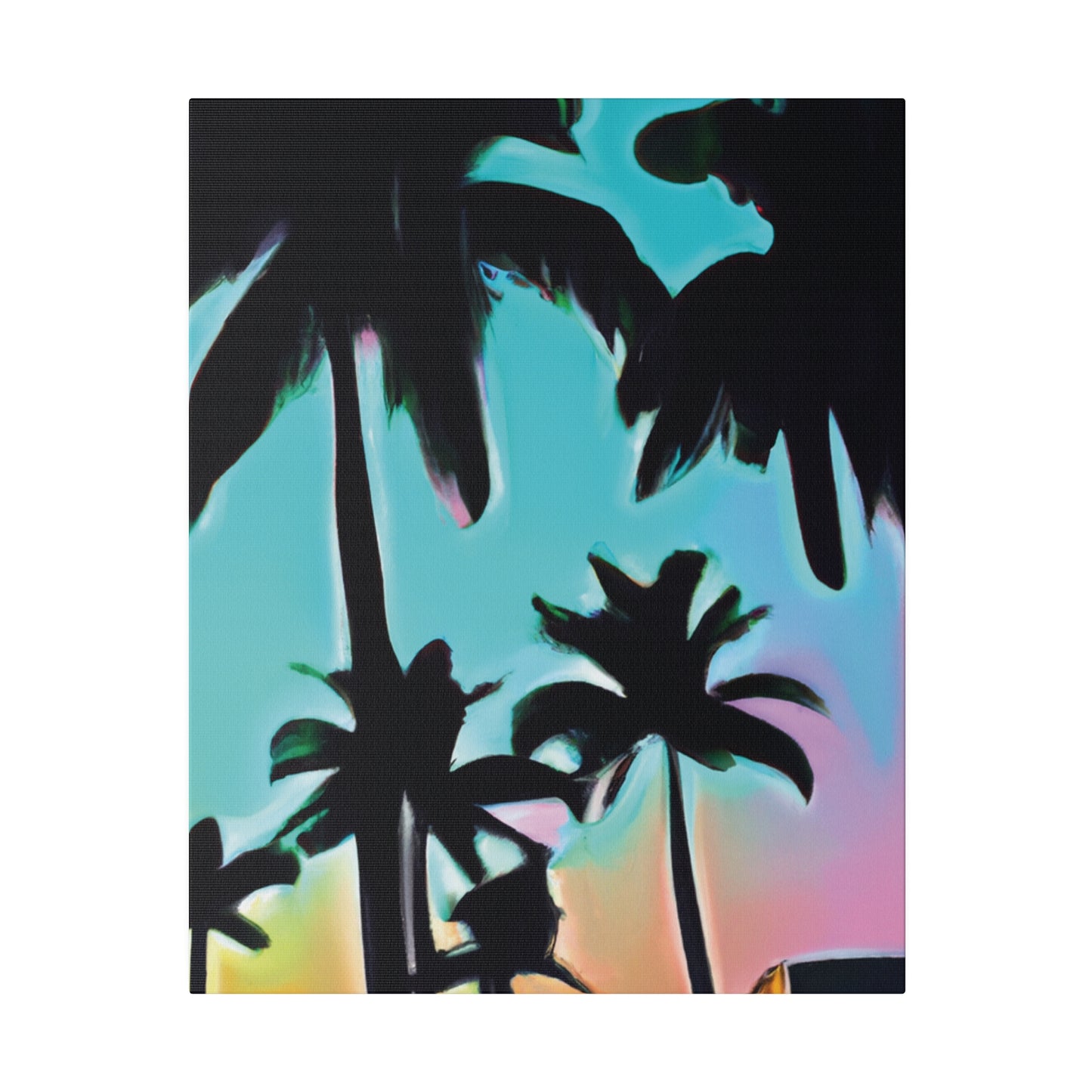 5491X - Miami Beach Sunset Painting Print | Miami | Beach | Sunset | Poster | Home Decor | Wall Art | Canvas