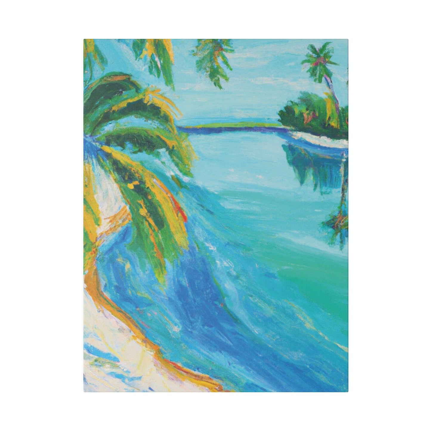 5339K - Bahamas Ocean Painting Print | Bahamas | Ocean | Beach | Poster | Home Decor | Wall Art | Canvas