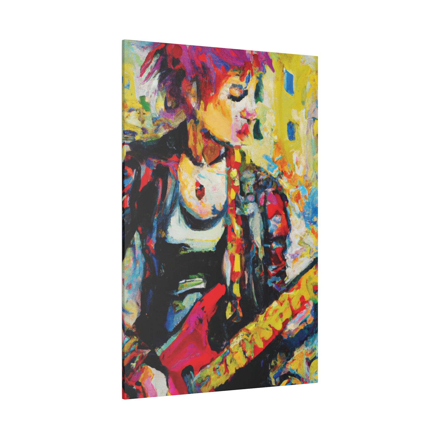 8768U - Rockstar Oil Painting Style Print | Poster | Home Decor | Wall Art | Music Art | Canvas