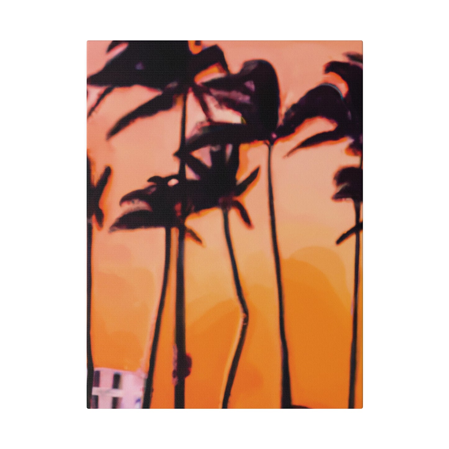 9837K - Miami Beach Sunset Painting Print | Miami | Beach | Sunset | Poster | Home Decor | Wall Art | Canvas