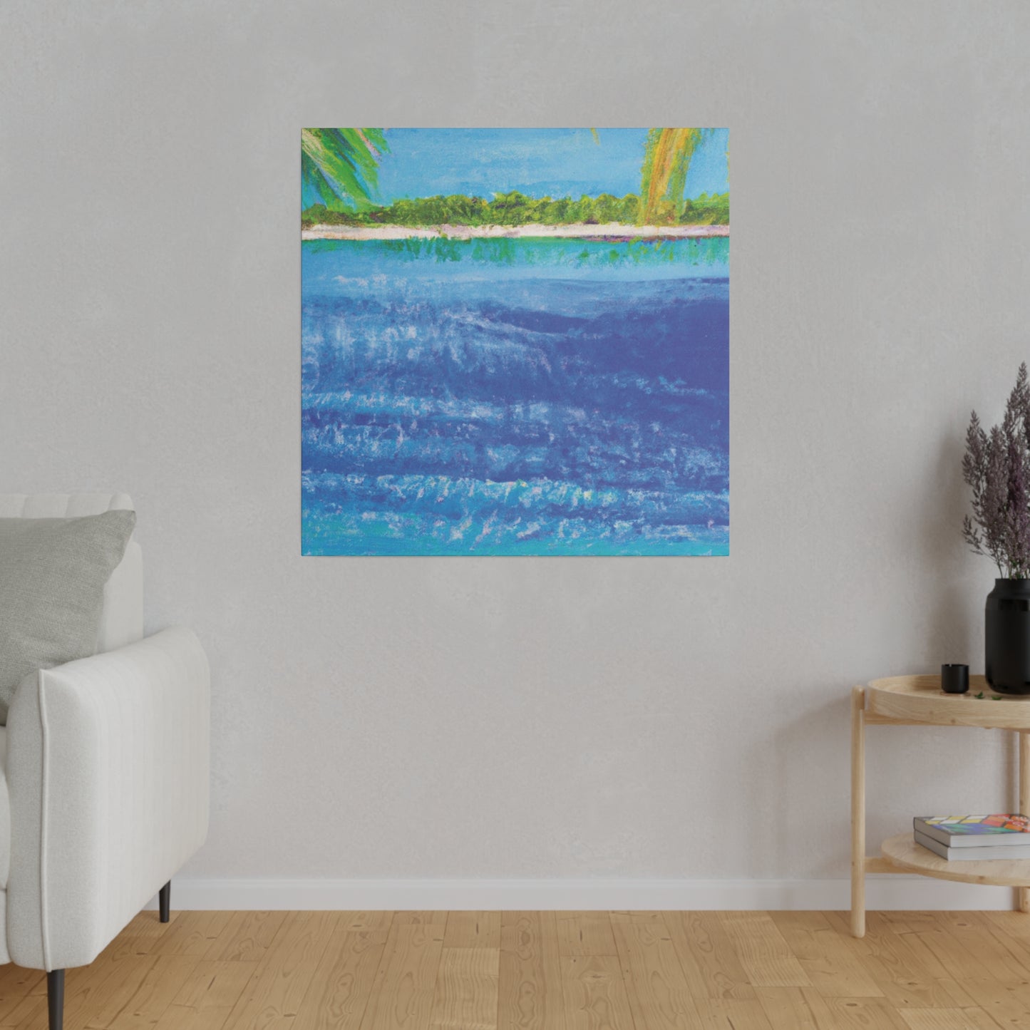 5045T - Bahamas Ocean Painting Print | Bahamas | Ocean | Beach | Poster | Home Decor | Wall Art | Canvas