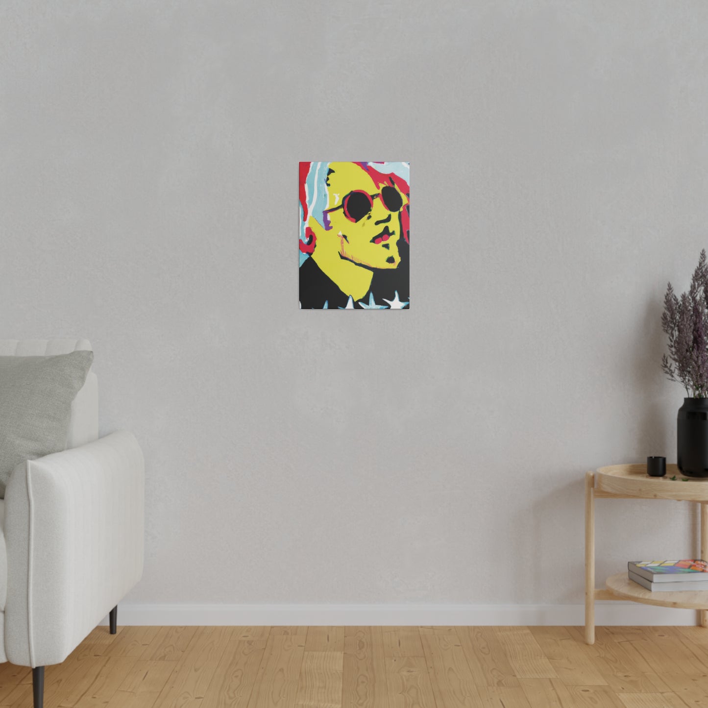 6475K - Rockstar Painting Print | Face | Abstract | Poster | Home Decor | Wall Art | Music Art | Canvas