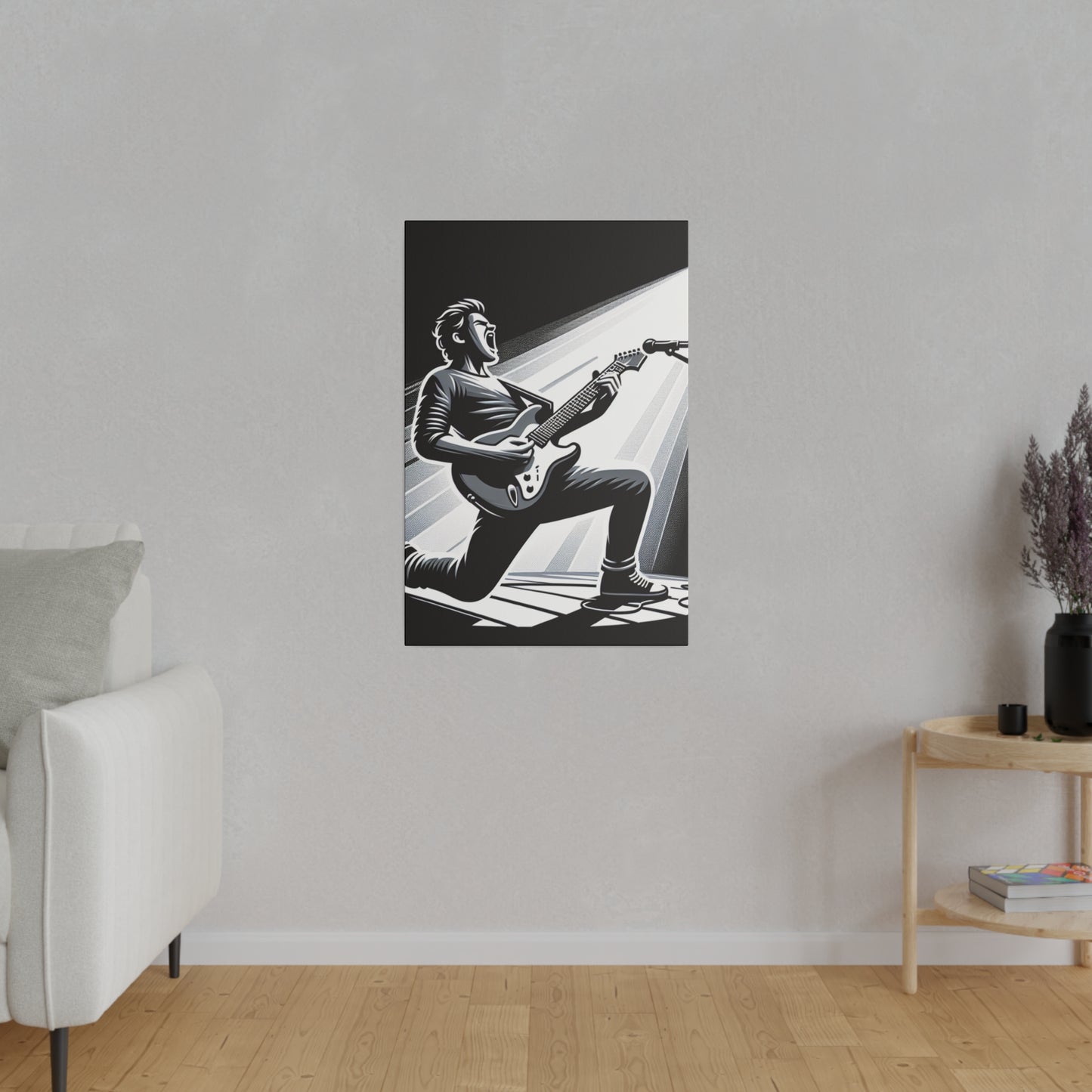 3721G - music art work, rockstar gifts, musician gift ideas, guitar art work, guitar artwork, guitar wall art canvas, playing guitar, decor