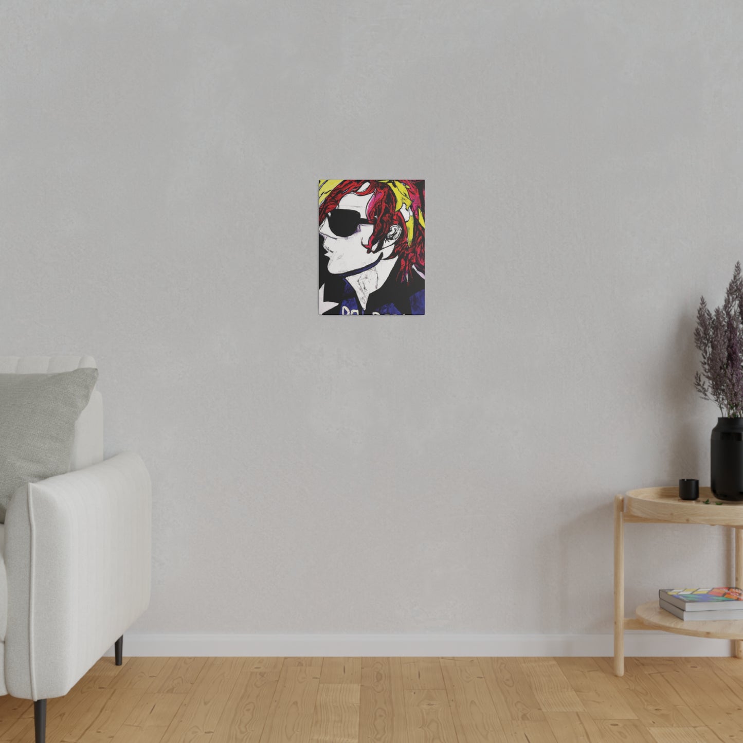 7561C - Rockstar Painting Print | Face | Abstract | Poster | Home Decor | Wall Art | Music Art | Canvas