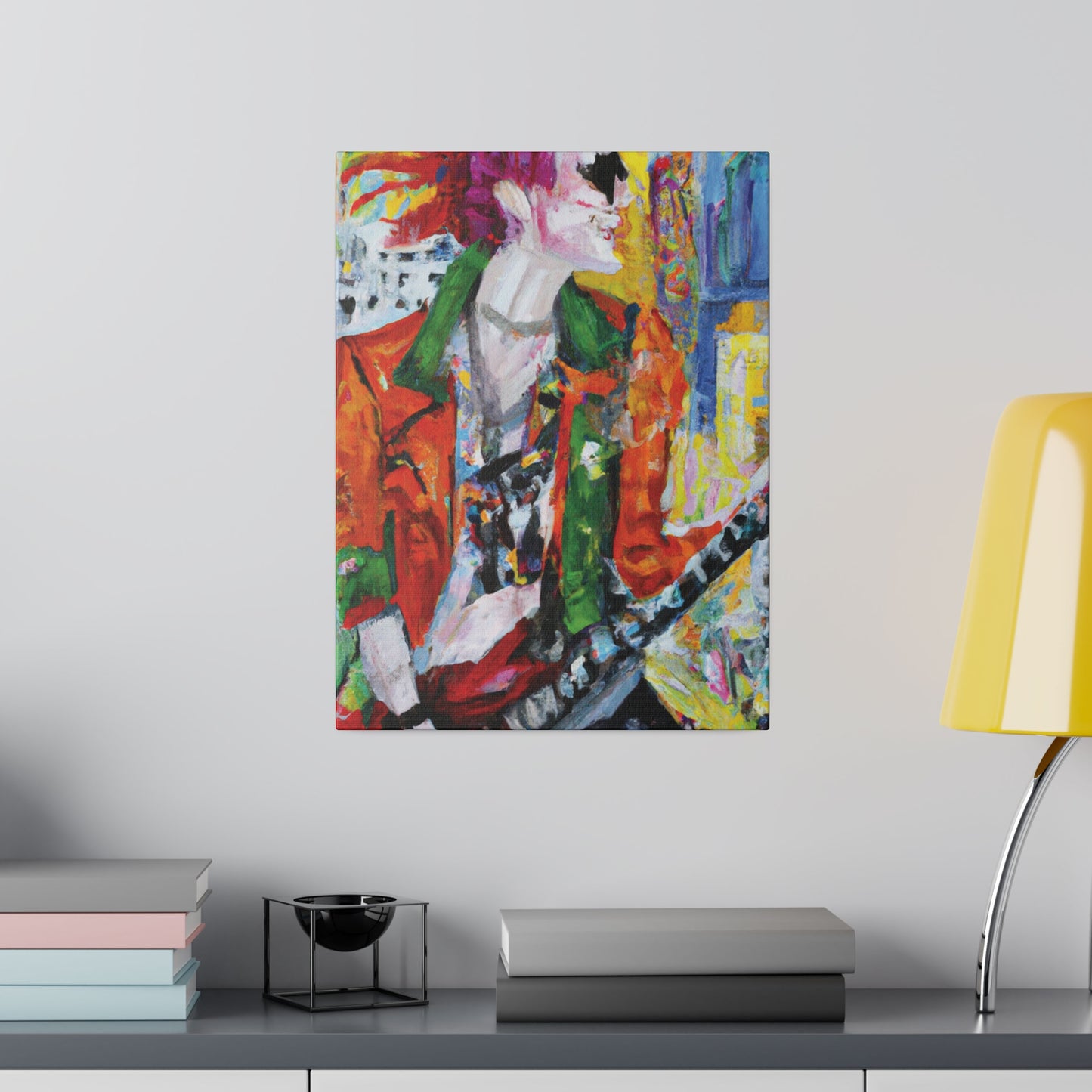 8997X - Rockstar Oil Painting Style Print | Poster | Home Decor | Wall Art | Music Art | Canvas