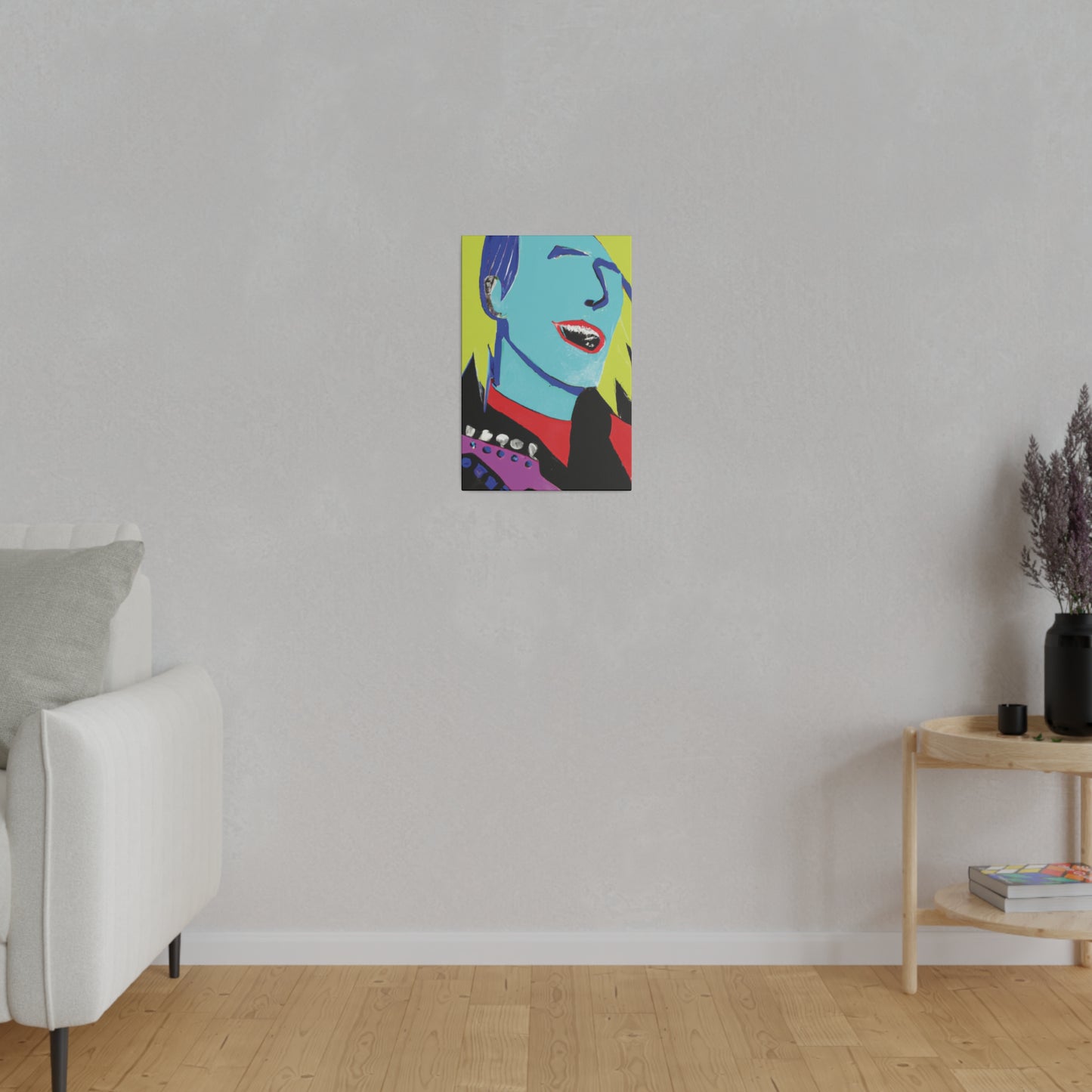 6451X - Rockstar Painting Print | Face | Abstract | Poster | Home Decor | Wall Art | Music Art | Canvas