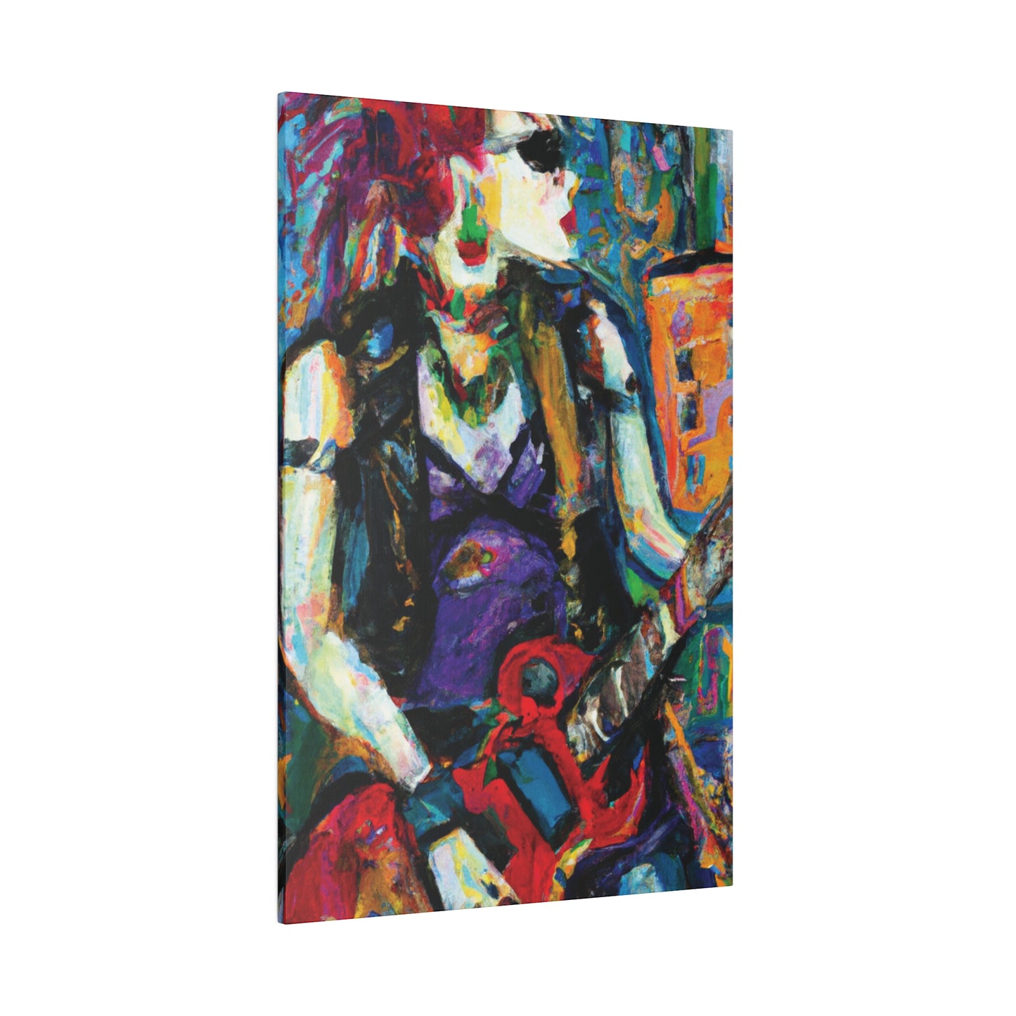 6874R - Rockstar Oil Painting Style Print | Poster | Home Decor | Wall Art | Music Art | Canvas