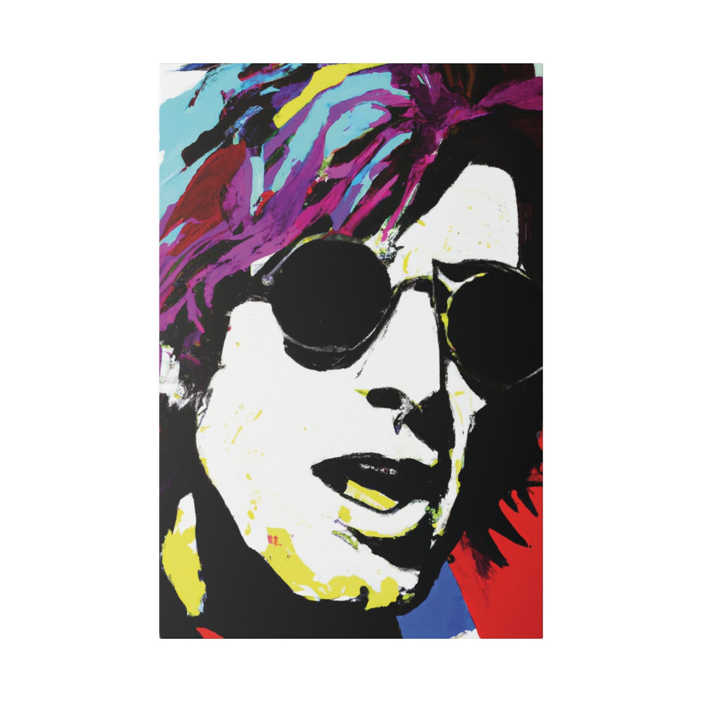 9436F - Rockstar Painting Print | Face | Abstract | Poster | Home Decor | Wall Art | Music Art | Canvas