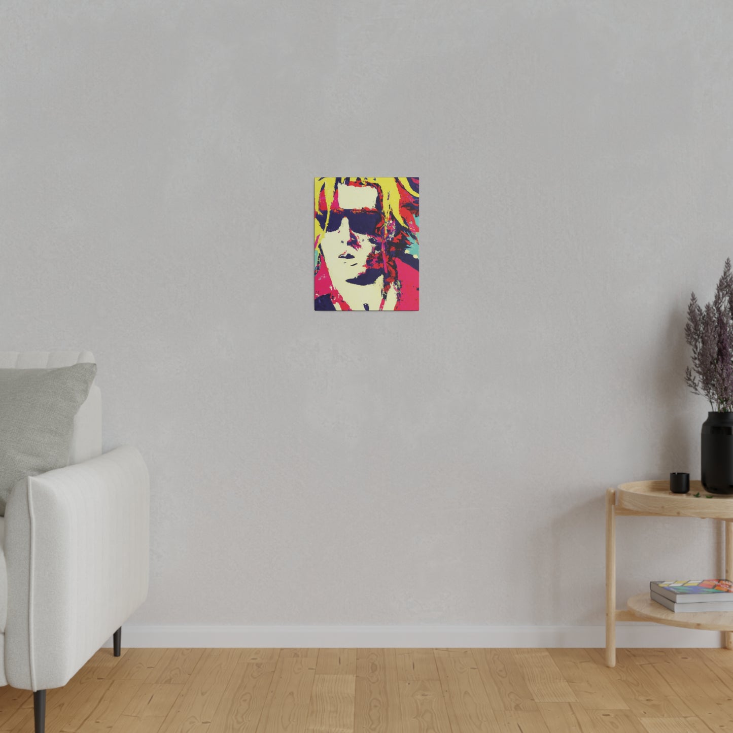 8674W - Rockstar Painting Print | Face | Abstract | Poster | Home Decor | Wall Art | Music Art | Canvas