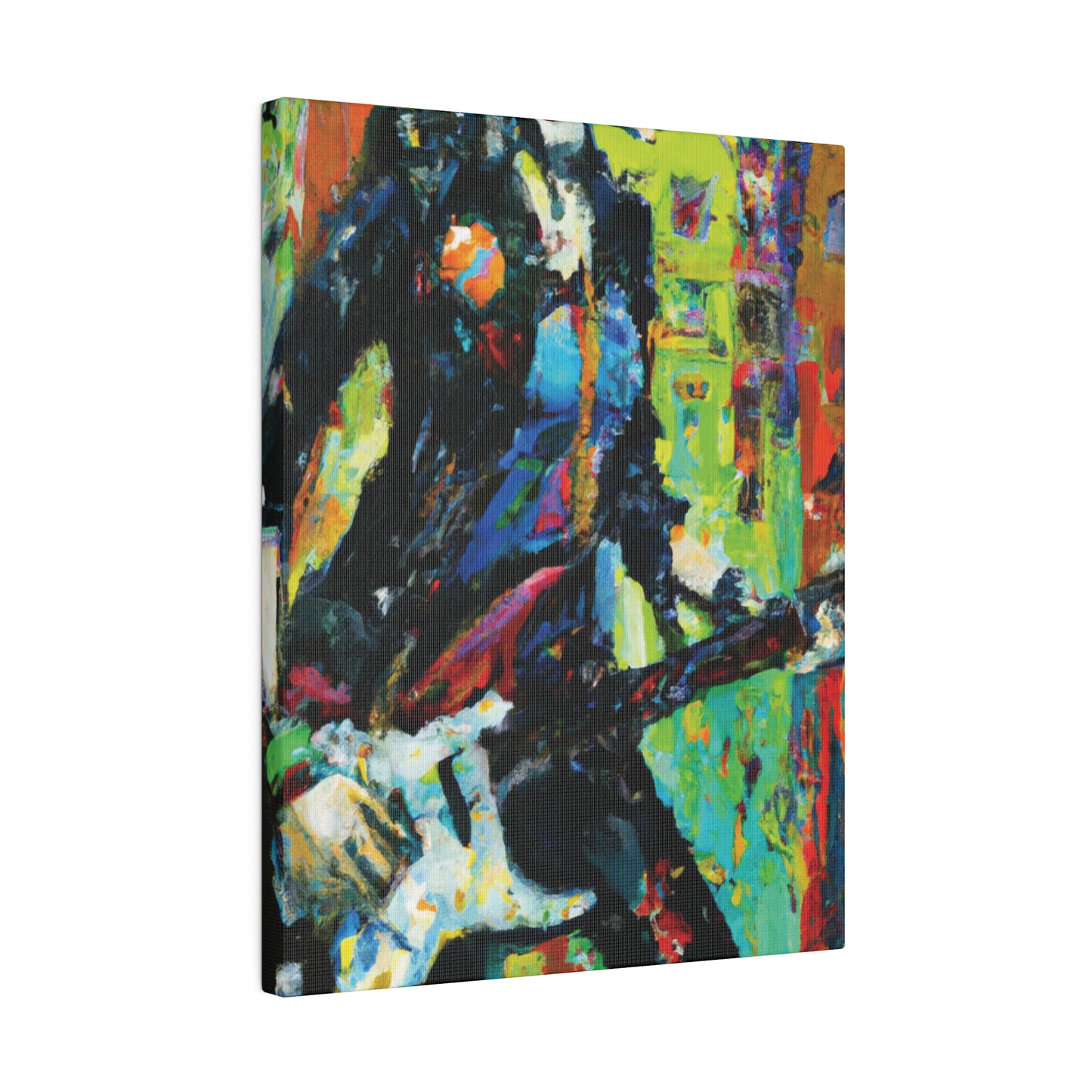 2760G - Rockstar Oil Painting Style Print | Poster | Home Decor | Wall Art | Music Art | Canvas