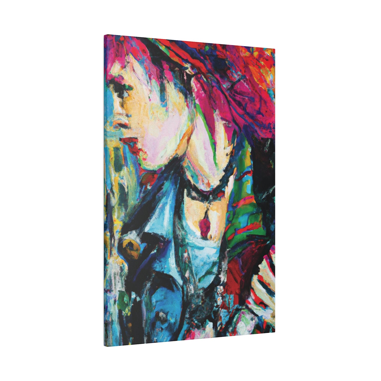 4106Q - Rockstar Oil Painting Style Print | Poster | Home Decor | Wall Art | Music Art | Canvas